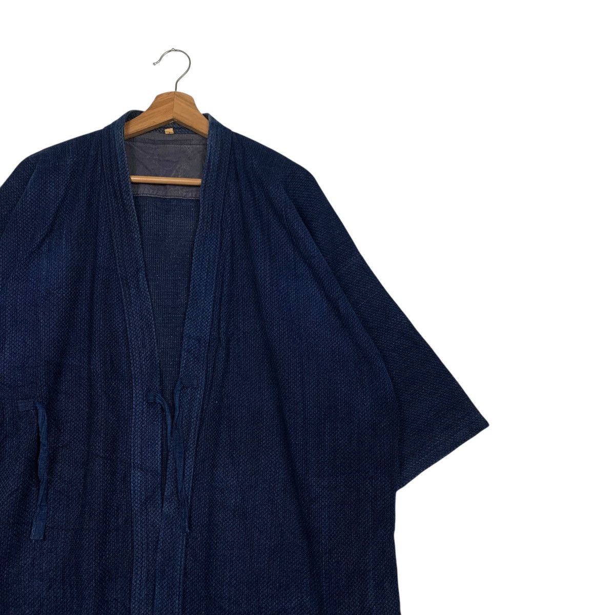 Indigo Vintage 90's Blue Indigo Traditional Japan Kimono #2241-C99 Size US L / EU 52-54 / 3 - 5 Thumbnail