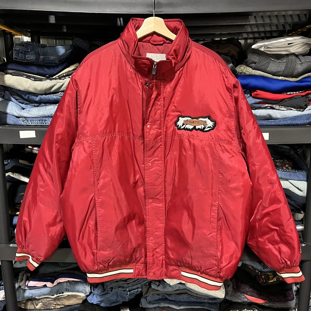 Harley Davidson VINTAGE HARLEY DAVIDSON REEBOK EMBROIDERED PUFFER JACKET Size US L / EU 52-54 / 3 - 3 Thumbnail