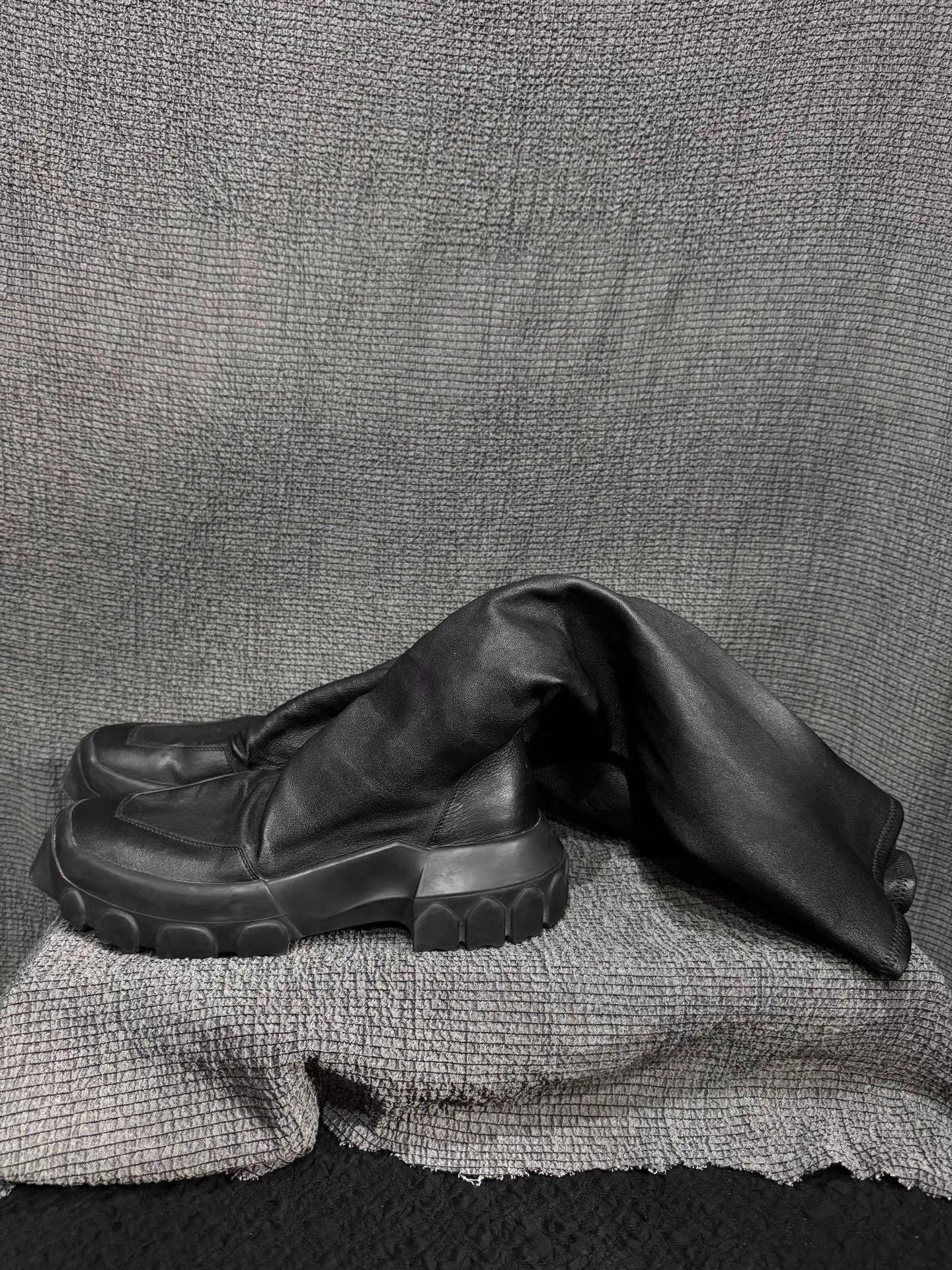 Rick Owens Rick Owens 18FW mainline platform lambskin "Adonis" boots Size US 7 / EU 40 - 6 Thumbnail