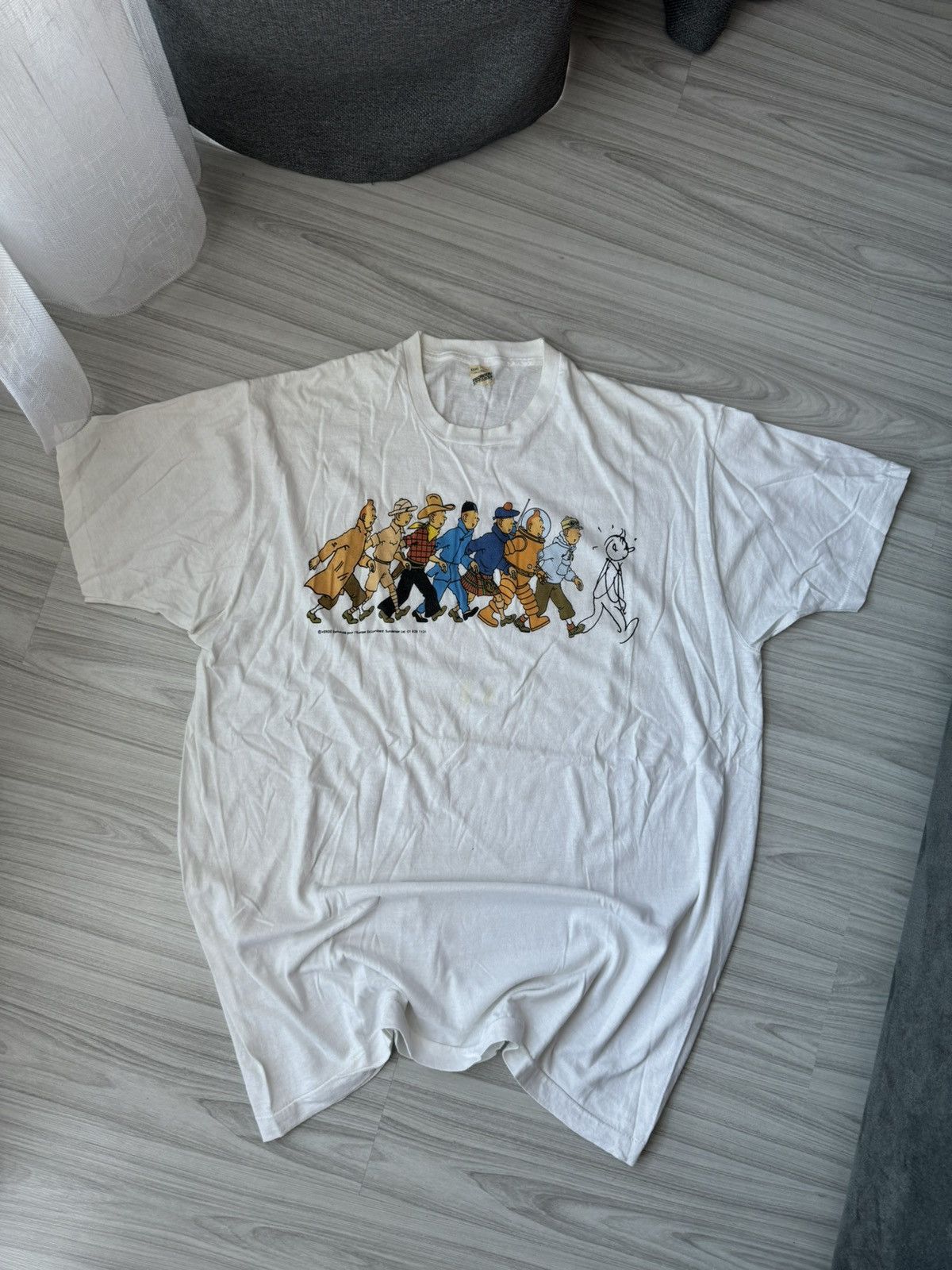 Cartoon Network TitTin Adventures 1990s Walk Evolution Comics 80s Tee Size US XXL / EU 58 / 5 - 2 Thumbnail