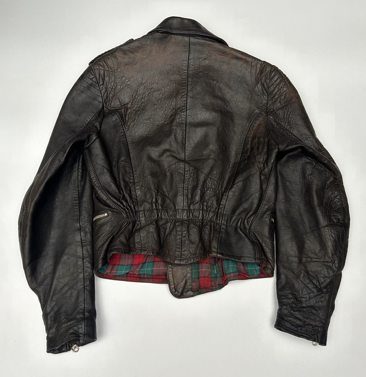 Vintage 30-40’s WWII German Leather Motorcycle Jacket DRP Zipp Size US S / EU 44-46 / 1 - 2 Thumbnail