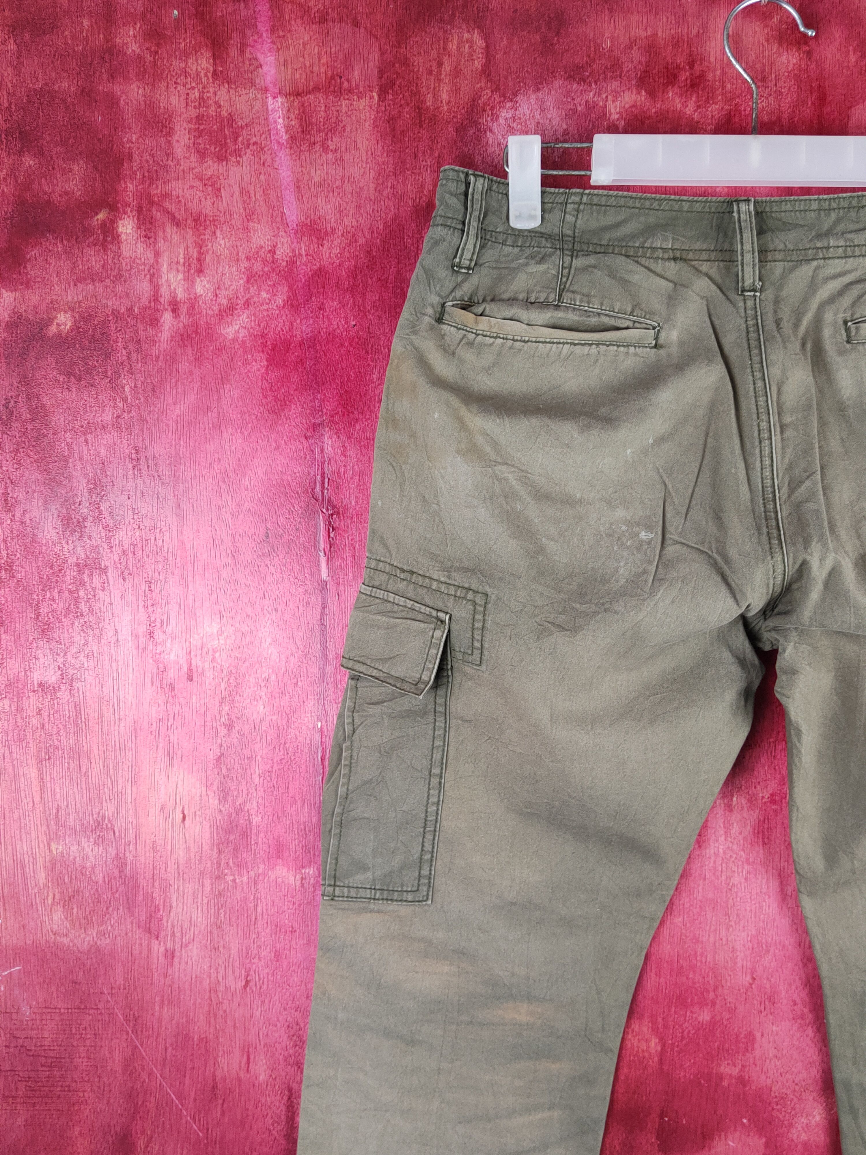 Japanese Brand Japanese Brand Olive Faded Multipocket Cargo Pants #S1455 Size US 30 / EU 46 - 8 Thumbnail