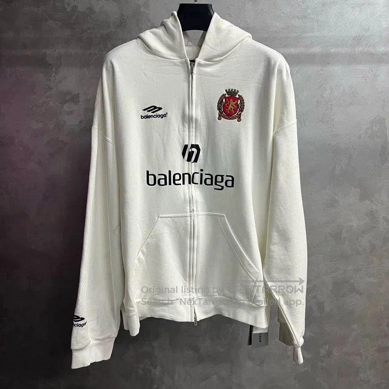Balenciaga Balenciaga City Print Zip Hoodie. Size US XL / EU 56 / 4 - 1 Thumbnail