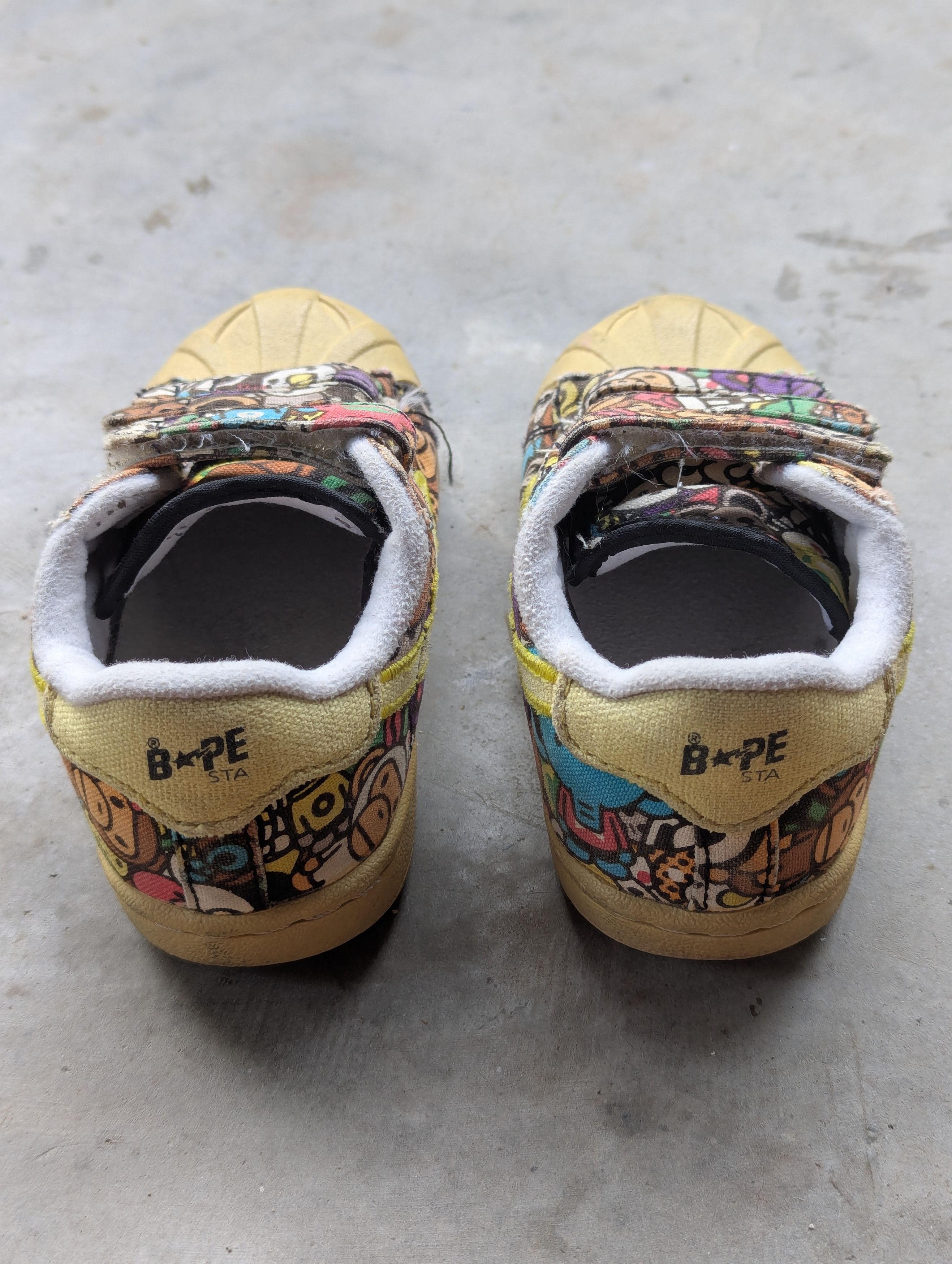 Bape A BATHING APE BAPE Bapesta Skullsta Kids Baby Milo Sneakers Size US 5 / EU 37 - 3 Thumbnail