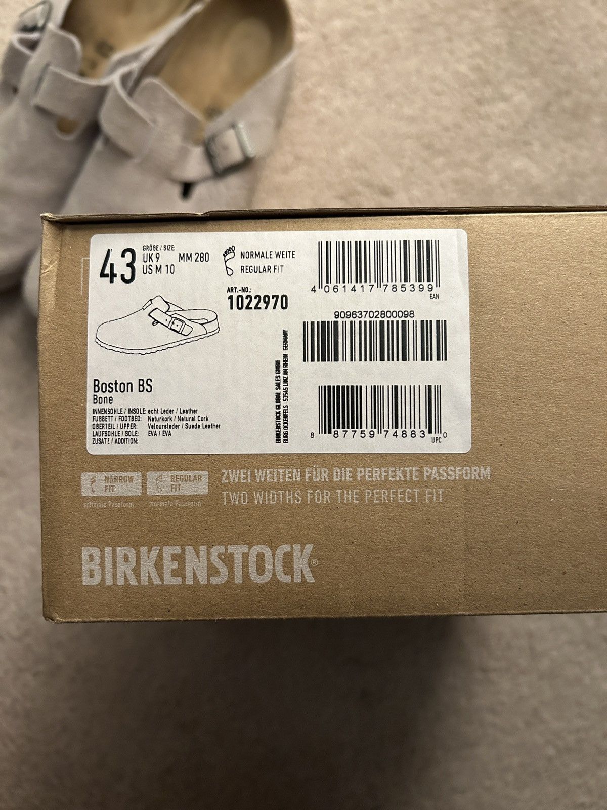Birkenstock × Stussy STUSSY X BIRKENSTOCK BOSTON BONE Size US 10 / EU 43 - 2 Thumbnail