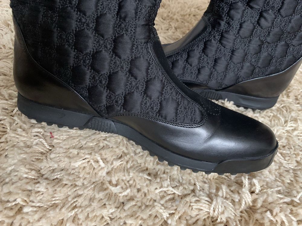 Gucci Gucci Fur Leather GG Boots Size US 7.5 / IT 37.5 - 4 Thumbnail