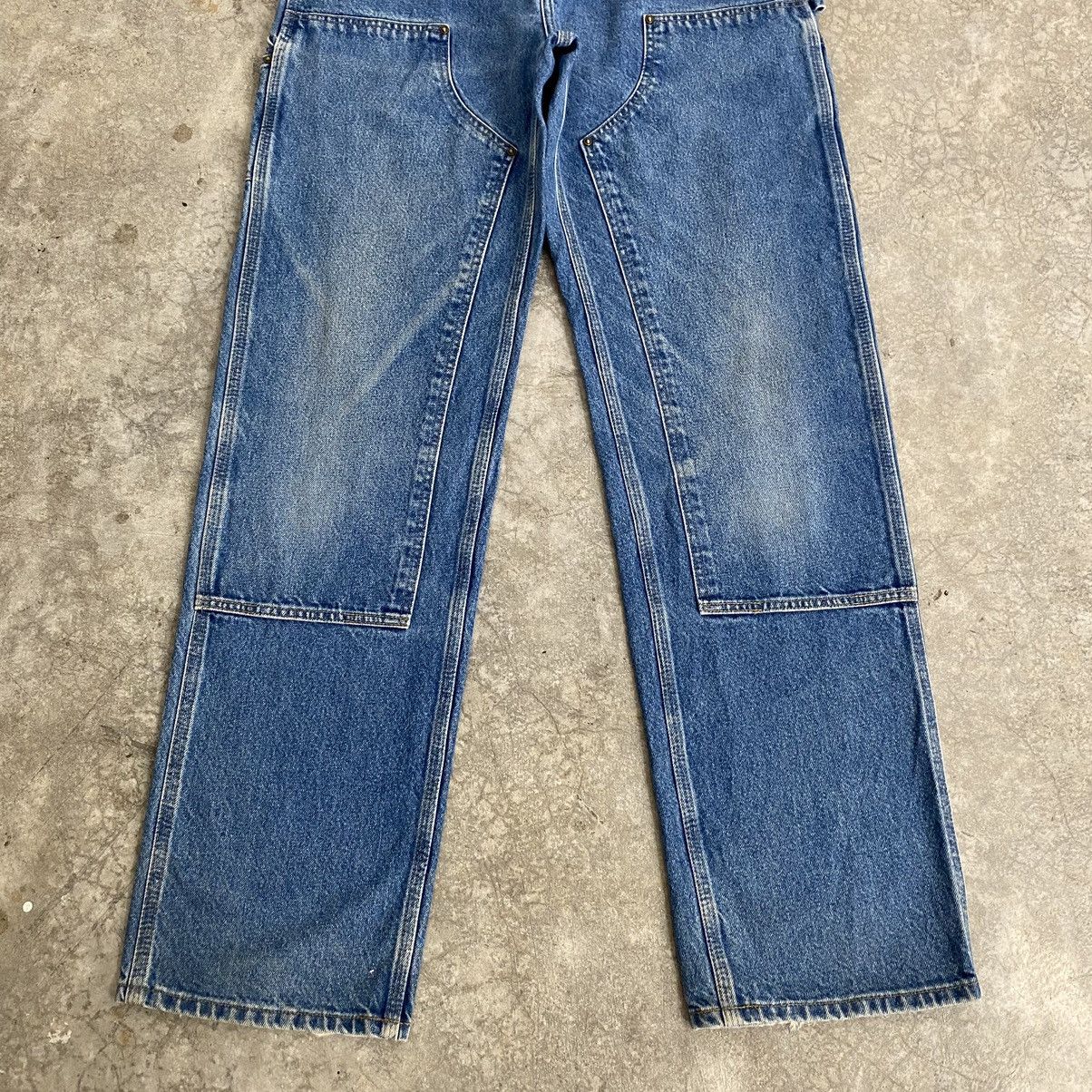 Carhartt Vintage Carhartt Double Knee Blue Carpenter Denim Jeans Size US 33 - 5 Thumbnail