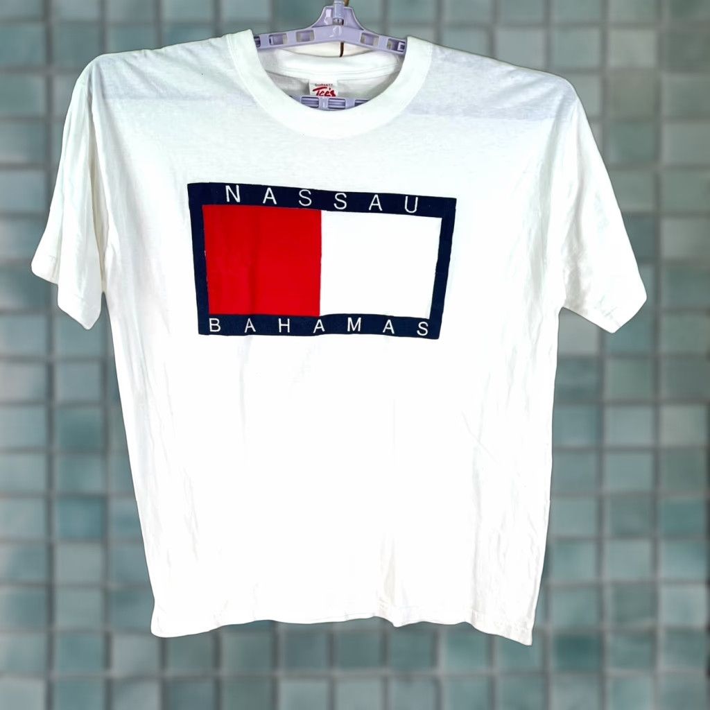Vintage Nassau Bahamas T Shirt Adult Size XXL White Graphic Dorset Tee Shirt Womens White Beach Graphic Nassau Bahamas T Shirt Size XXL / US 16-18 / IT 52-54 - 1 Thumbnail