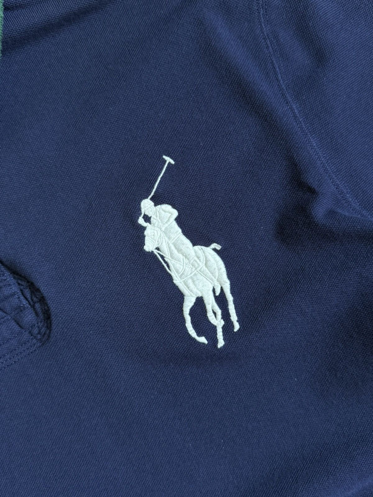 Polo Ralph Lauren Vintage Polo Ralph Lauren Big Pony Polis T-shirt Size US XXL / EU 58 / 5 - 5 Thumbnail