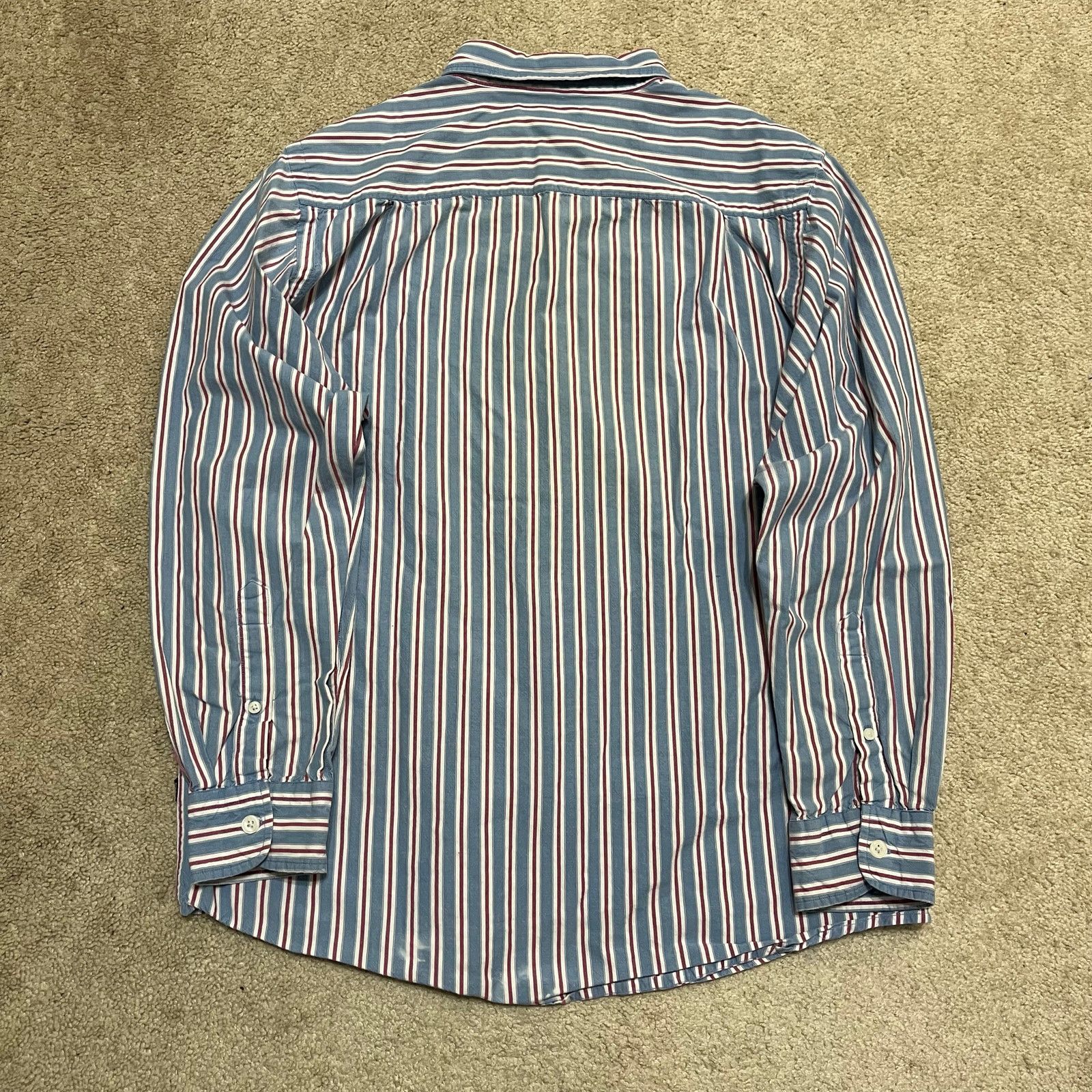 Other String Theory Navy/Red Striped Button Up Long Sleeve Medium Size US M / EU 48-50 / 2 - 3 Thumbnail