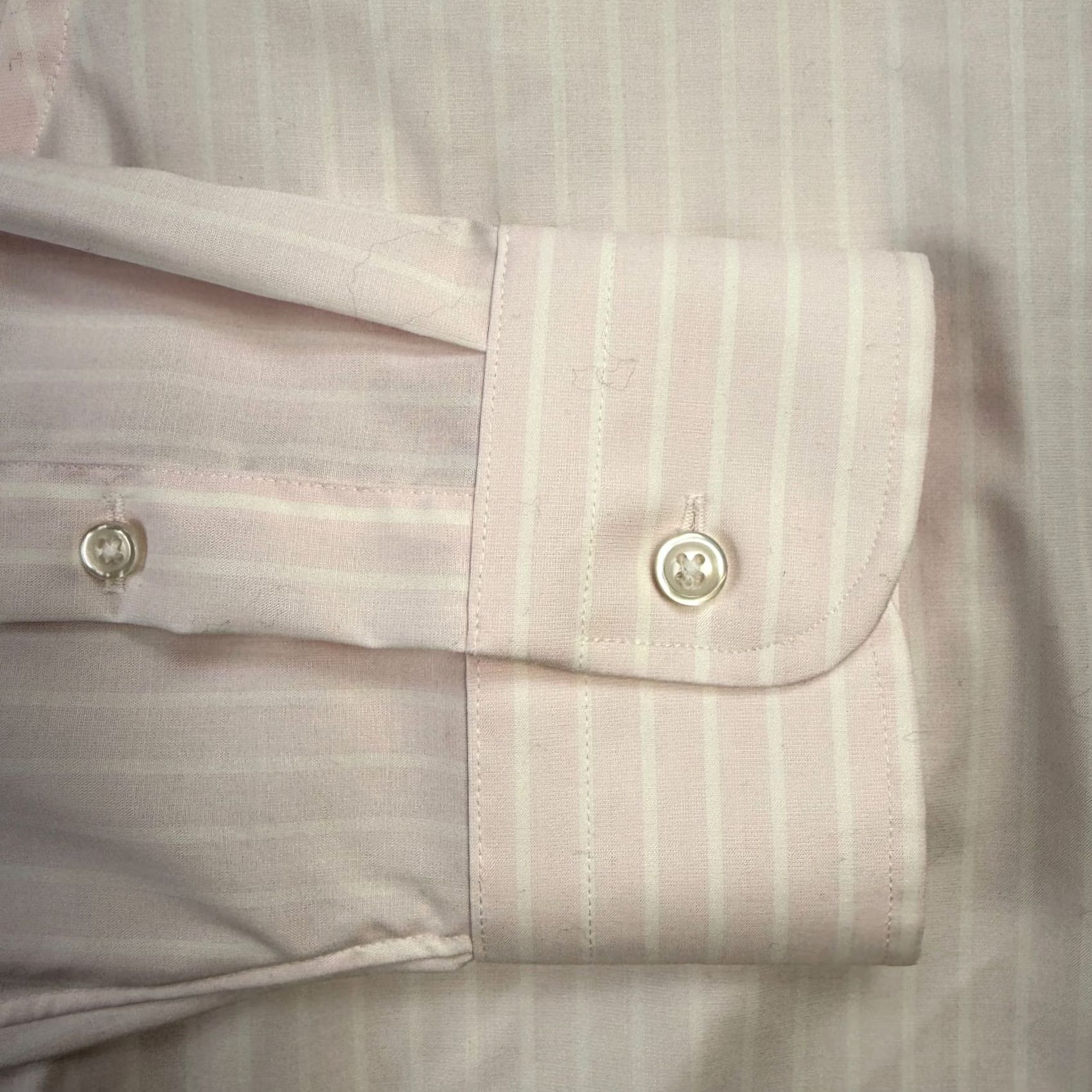 J.Crew VINTAGE J Crew Dress Shirt Mens 17.5 Slim Pink Striped Ludlow Button Up Stretch NEW Size 48R - 6 Thumbnail