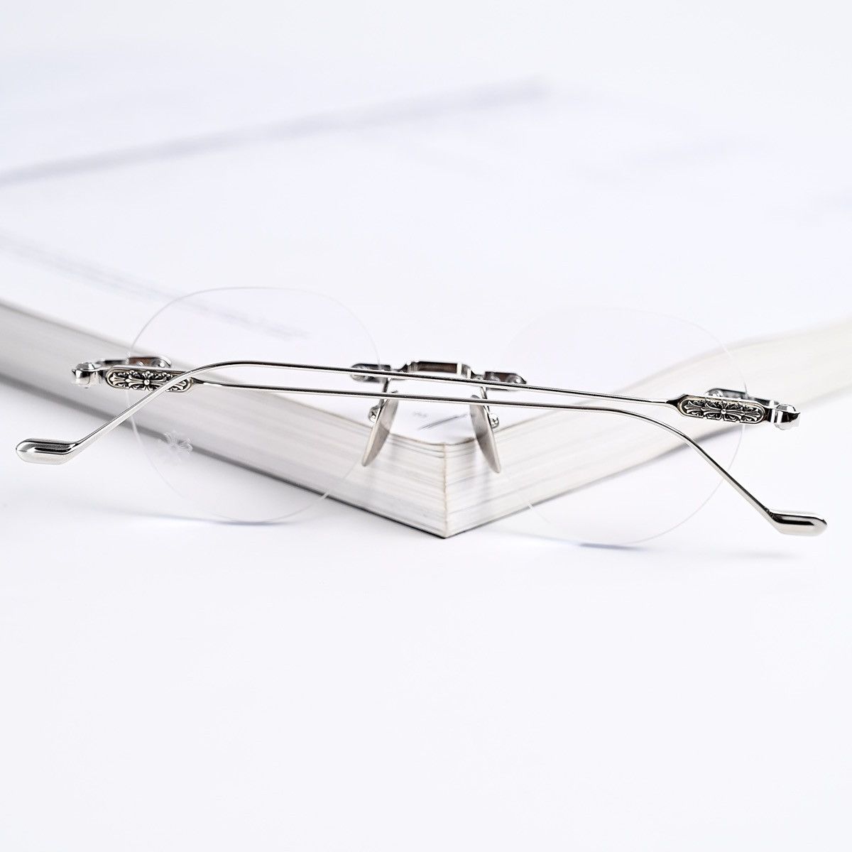 Chrome Hearts CHROME HEARTS SOFFFFFFFFERS I SHINY SILVER GLASSES Size ONE SIZE - 14 Thumbnail