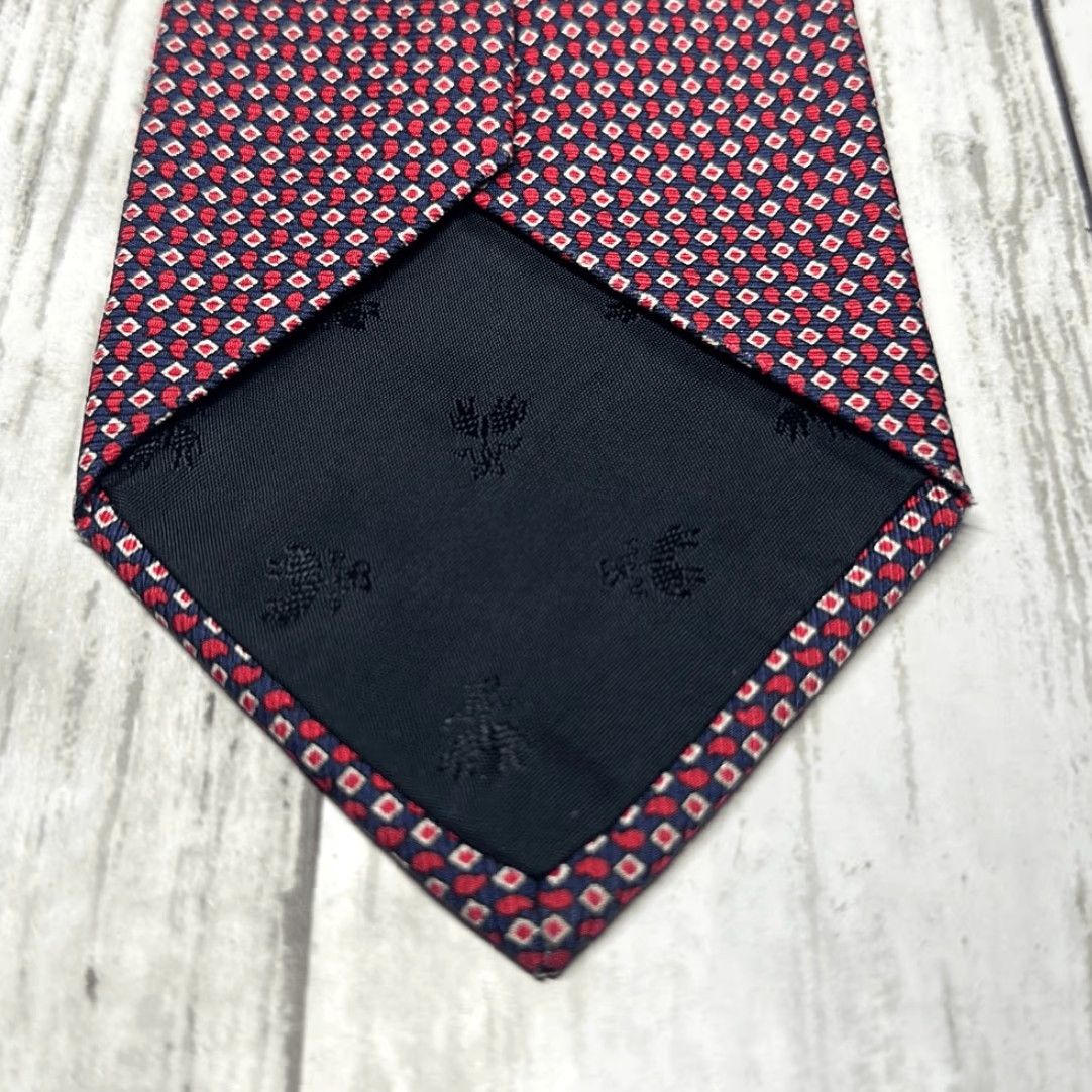 Brooks Brothers Brooks Brothers Makers Silk Tie Printed in Italy Multicolor Geometric Print Neck Tie L 57” W 4” Men One Size Red Blue Italy Made in USA Size ONE SIZE - 4 Thumbnail