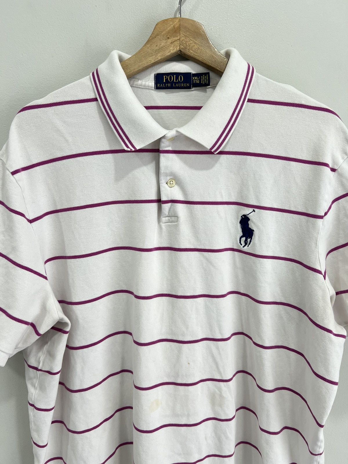 Ralph Lauren Vintage Ralph Lauren Polo Striped Shirt xxl Size US XXL / EU 58 / 5 - 4 Thumbnail