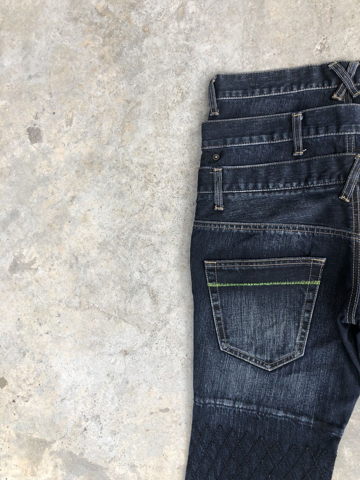 PPFM PPFM Double Waist Distressed Denim Punk Style Size US 31 - 9 Thumbnail