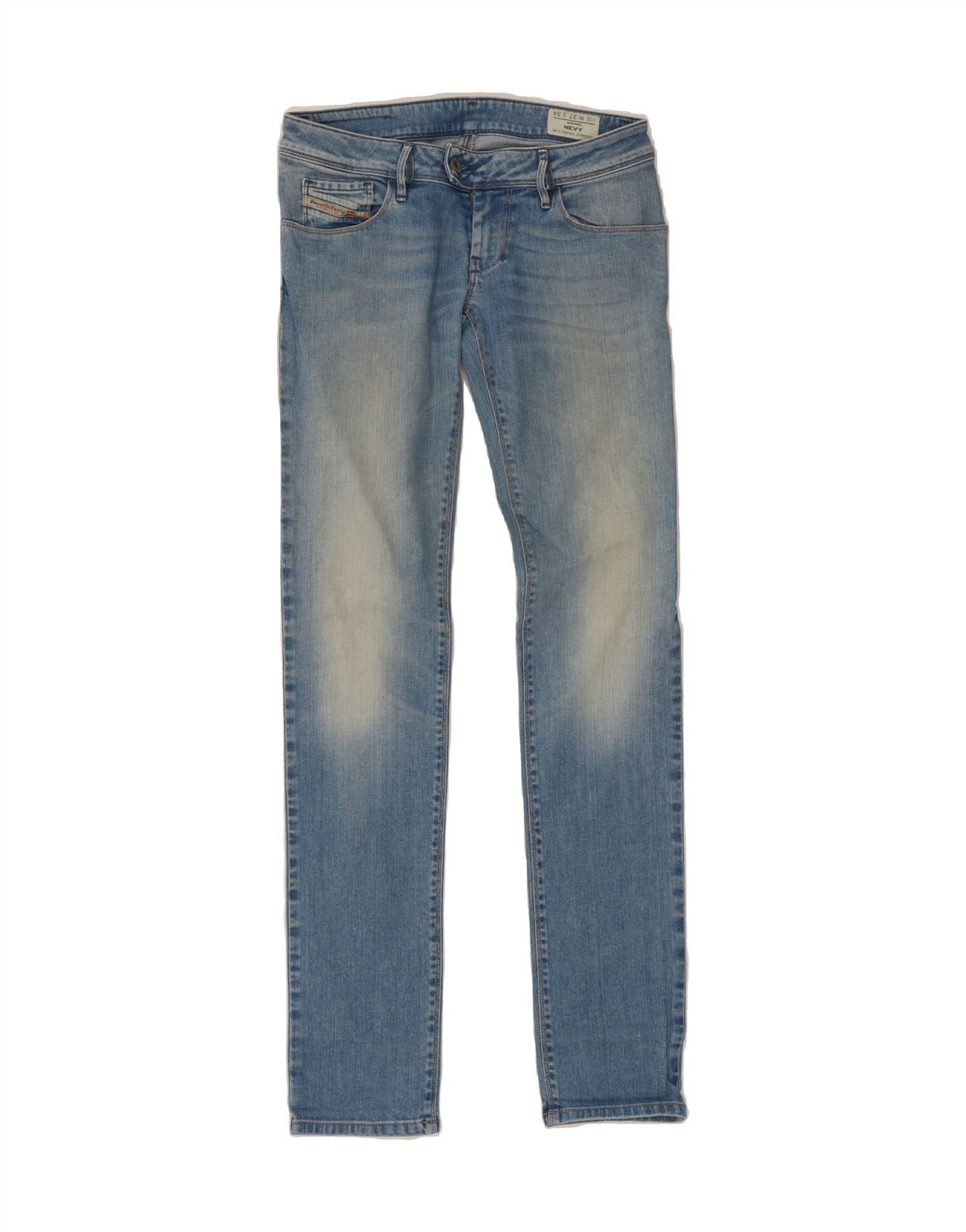 Diesel Womens Nevy Skinny Jeans W27 L34 Blue Cotton Size 42" / US 20 - 1 Thumbnail
