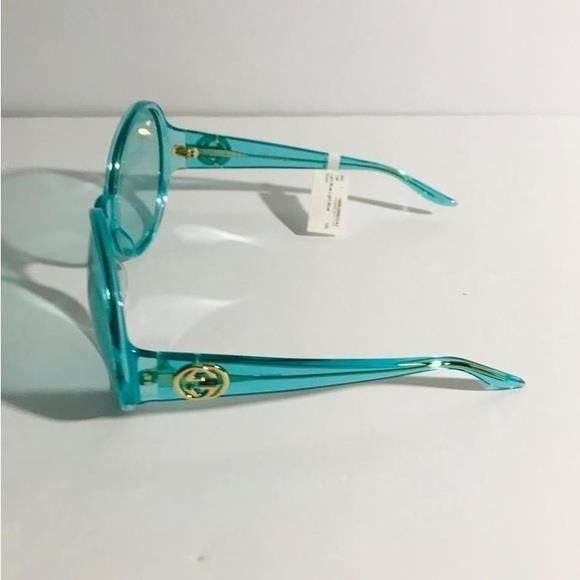 Gucci GUCCI GG0954S 001 Prestige Light Blue Sunglasses","descripti Size ONE SIZE - 10 Thumbnail