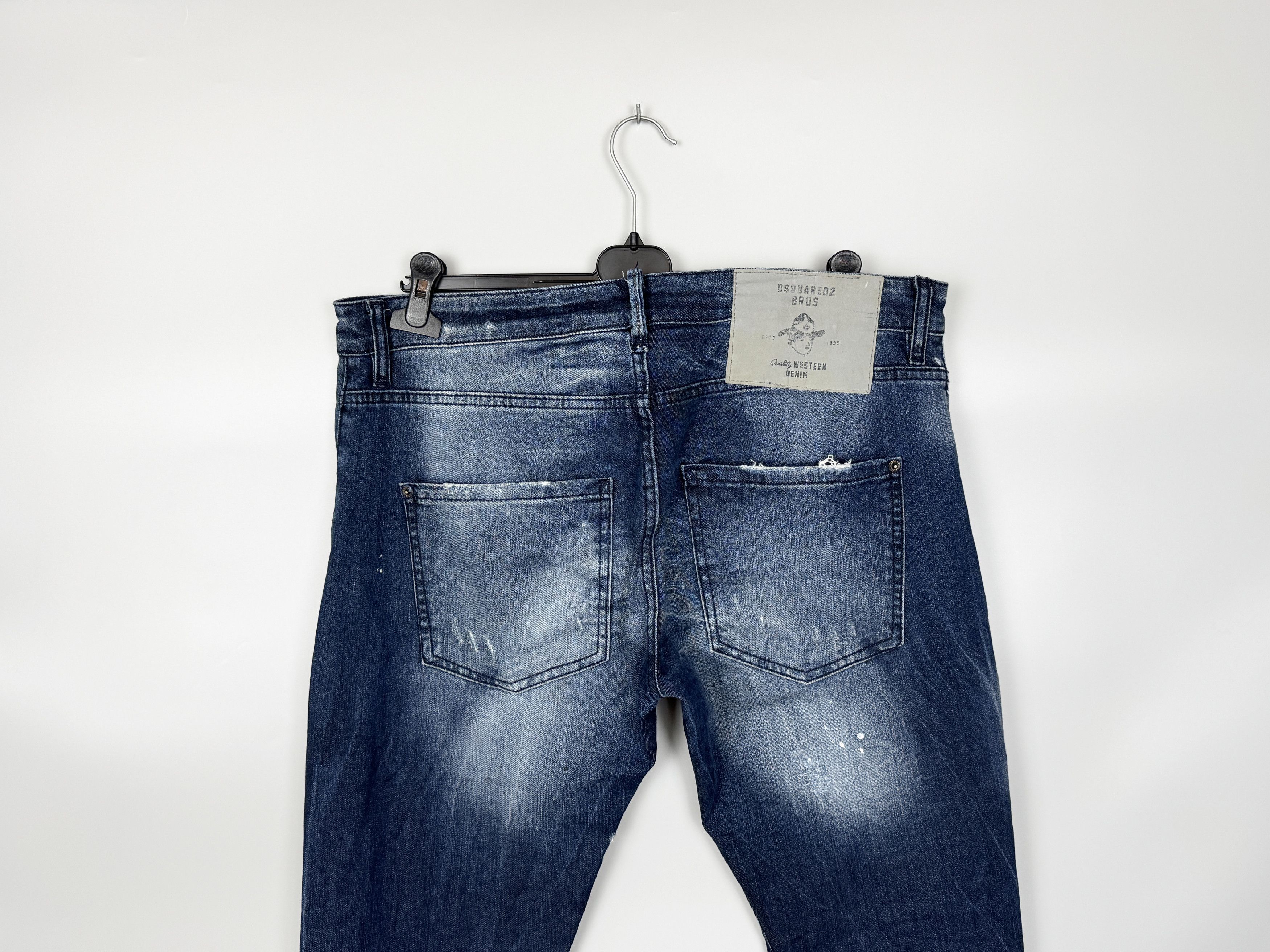 Dsquared2 Dsquared2 Distressed Western Denim Jeans Made Italy Size 52 Size US 36 / EU 52 - 8 Thumbnail
