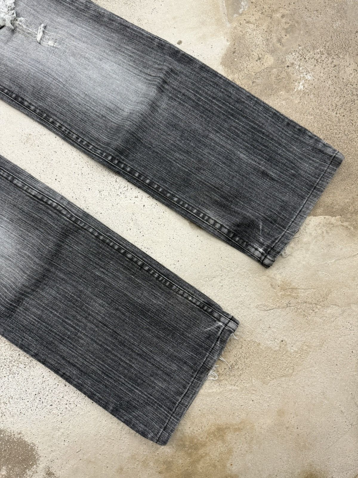 Nicole Club Monsieur Nicole 1974 Whisker Straight Leg Distressed Pants Size US 32 / EU 48 - 5 Thumbnail