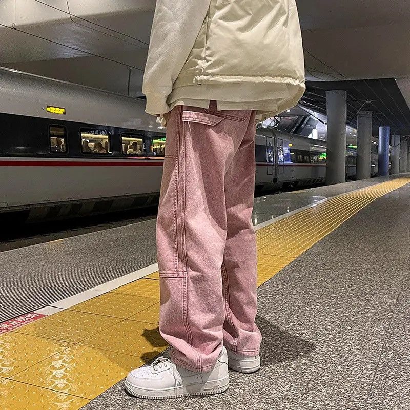 Japanese Brand Pink street fashion pants y2k Size US 32 / EU 48 - 1 Thumbnail