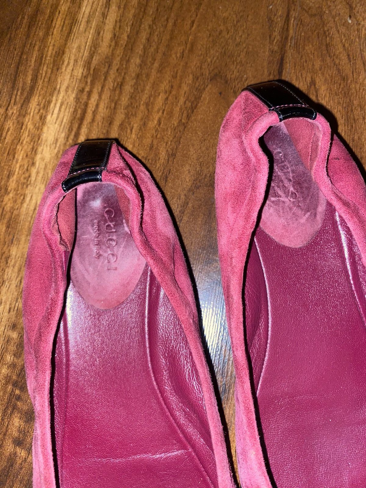Gucci Gucci Horsebit Red Ballet Flats Size US 5.5 / IT 35.5 - 4 Thumbnail