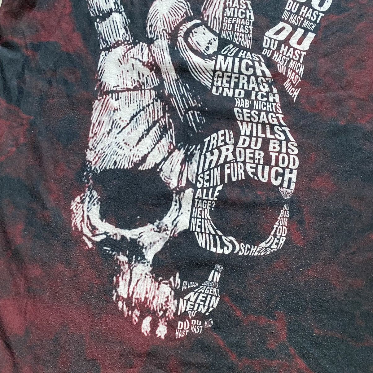 Band Tees RAMMSTEIN Y2K SKULL DU HAST T SHIRT Size US XL / EU 56 / 4 - 5 Thumbnail
