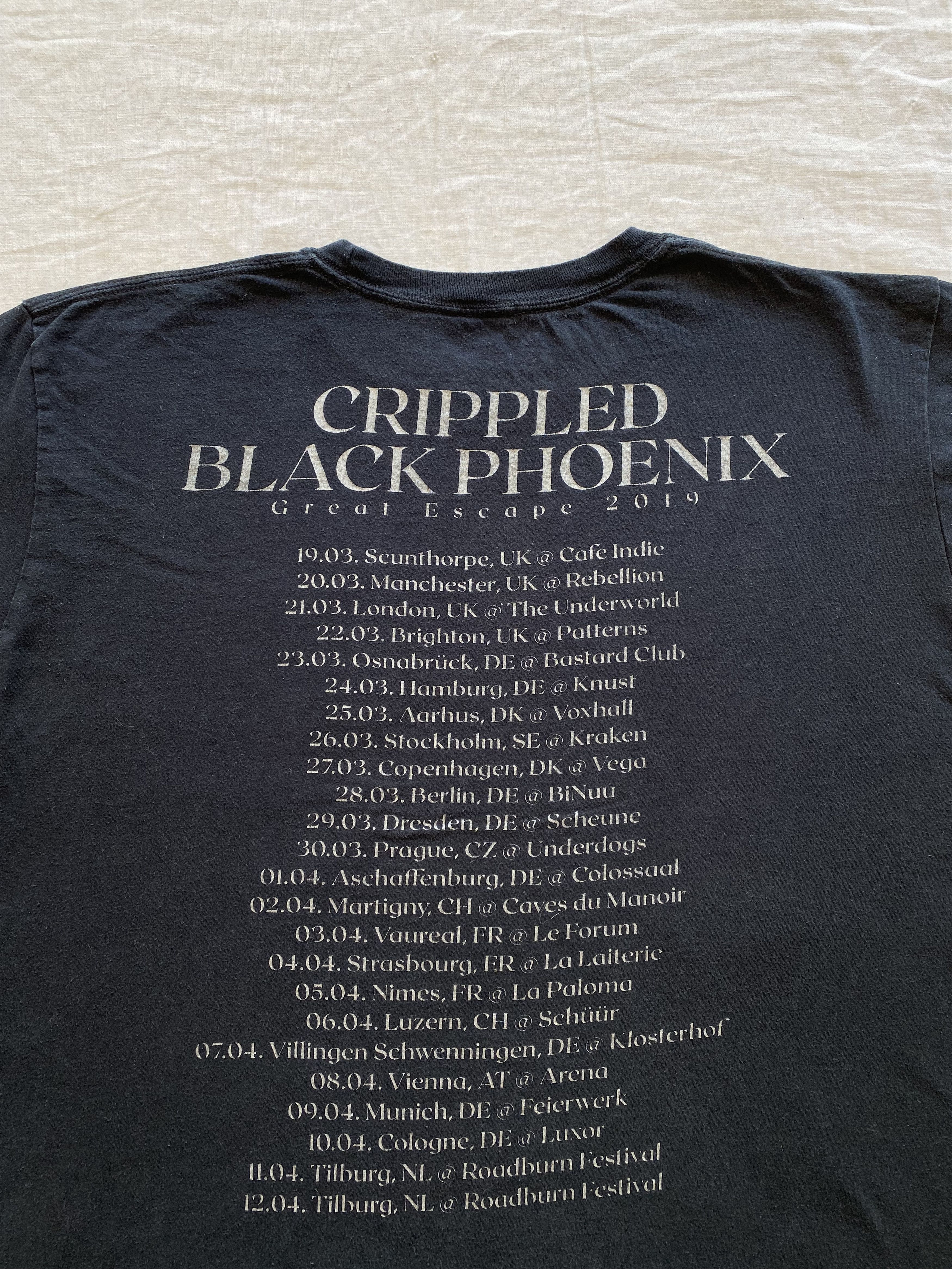 Band Tees Vintage 2019 Crippled Black Phoenix Rock Band Tour T-shirt Size US XL / EU 56 / 4 - 10 Thumbnail