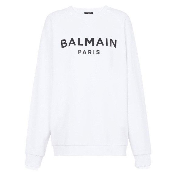 Balmain Balmain Paris Printed Sweatshirt White Men’s Medium Size US M / EU 48-50 / 2 - 1 Thumbnail