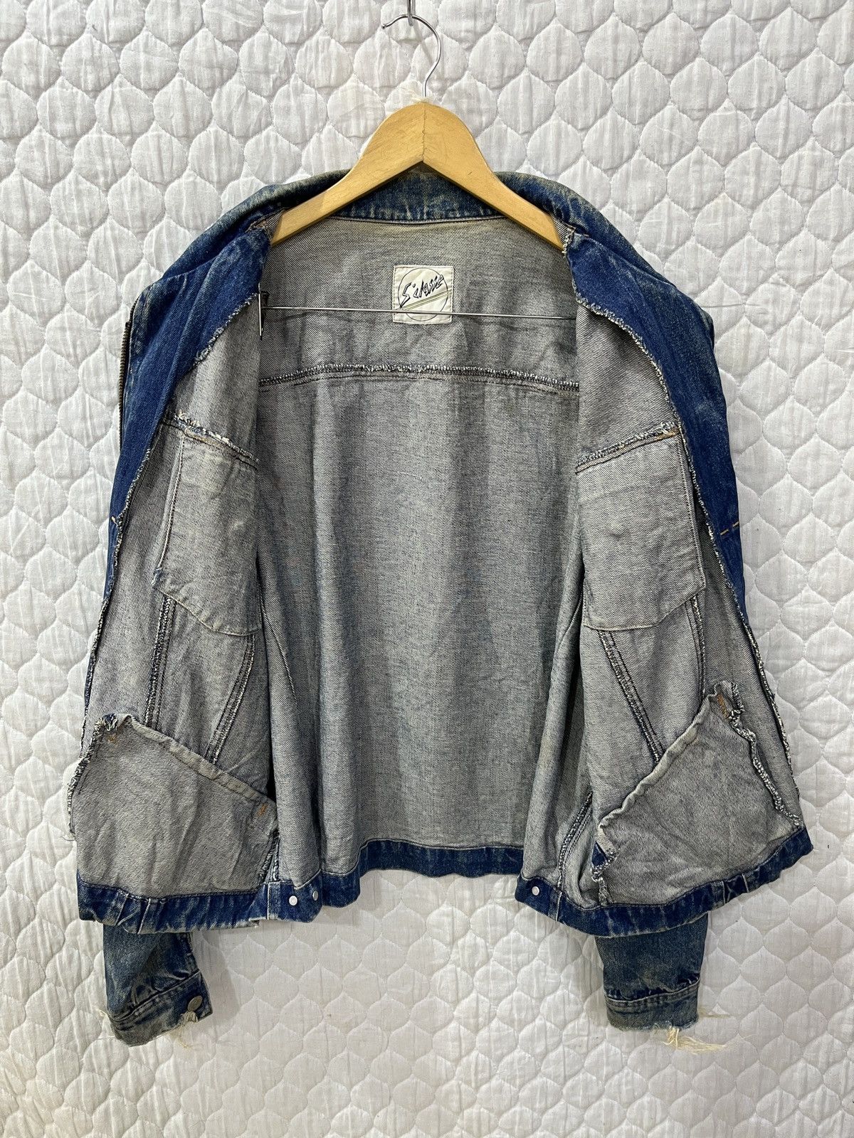 Vintage (Zzzz)🔥🔥RARE VTG 5 CLASSE QUINTA DENIM JACKET Size US L / EU 52-54 / 3 - 7 Thumbnail
