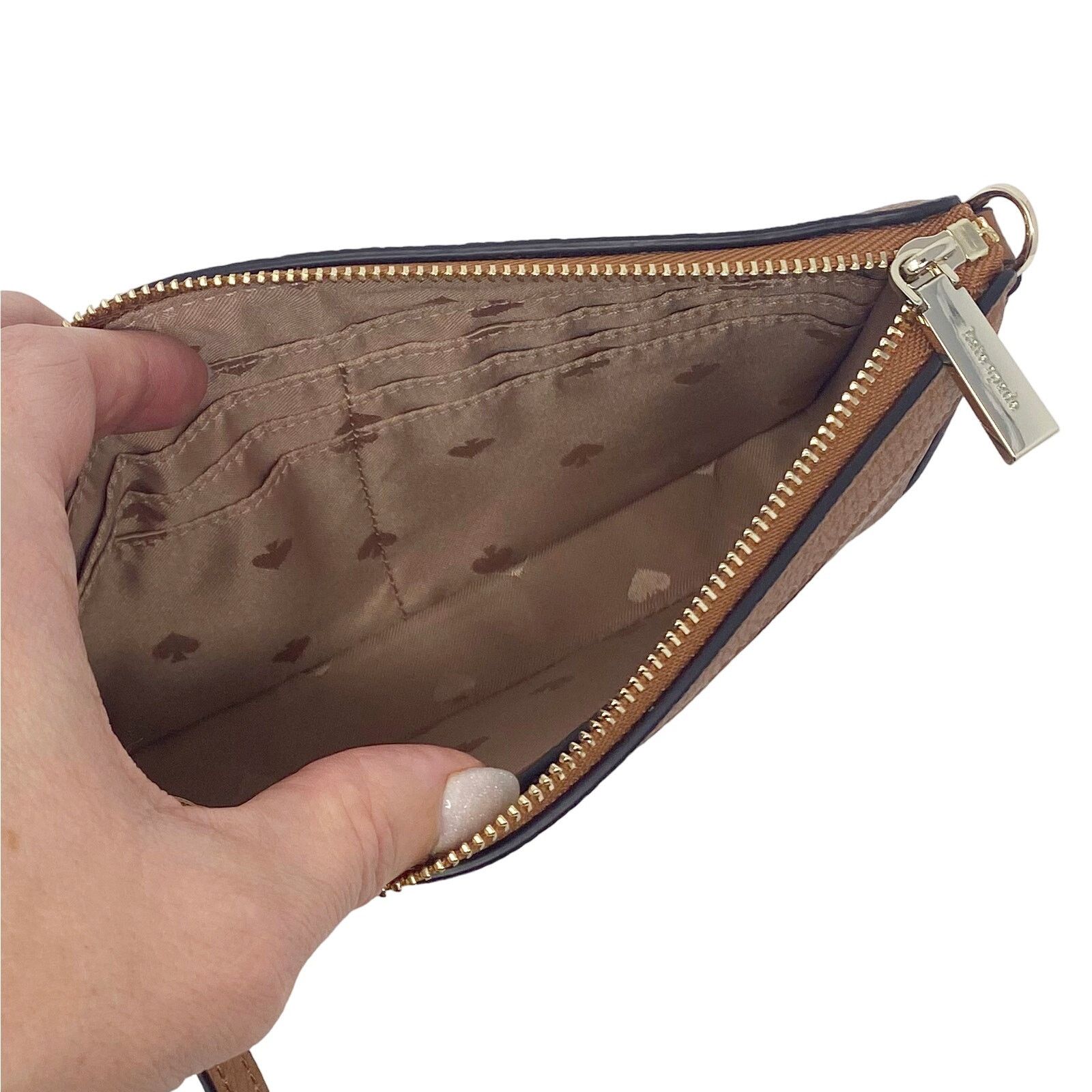 Kate Spade Kate Spade Leila Convertible Wristlet Purse in Brown K6088 Size ONE SIZE - 5 Thumbnail