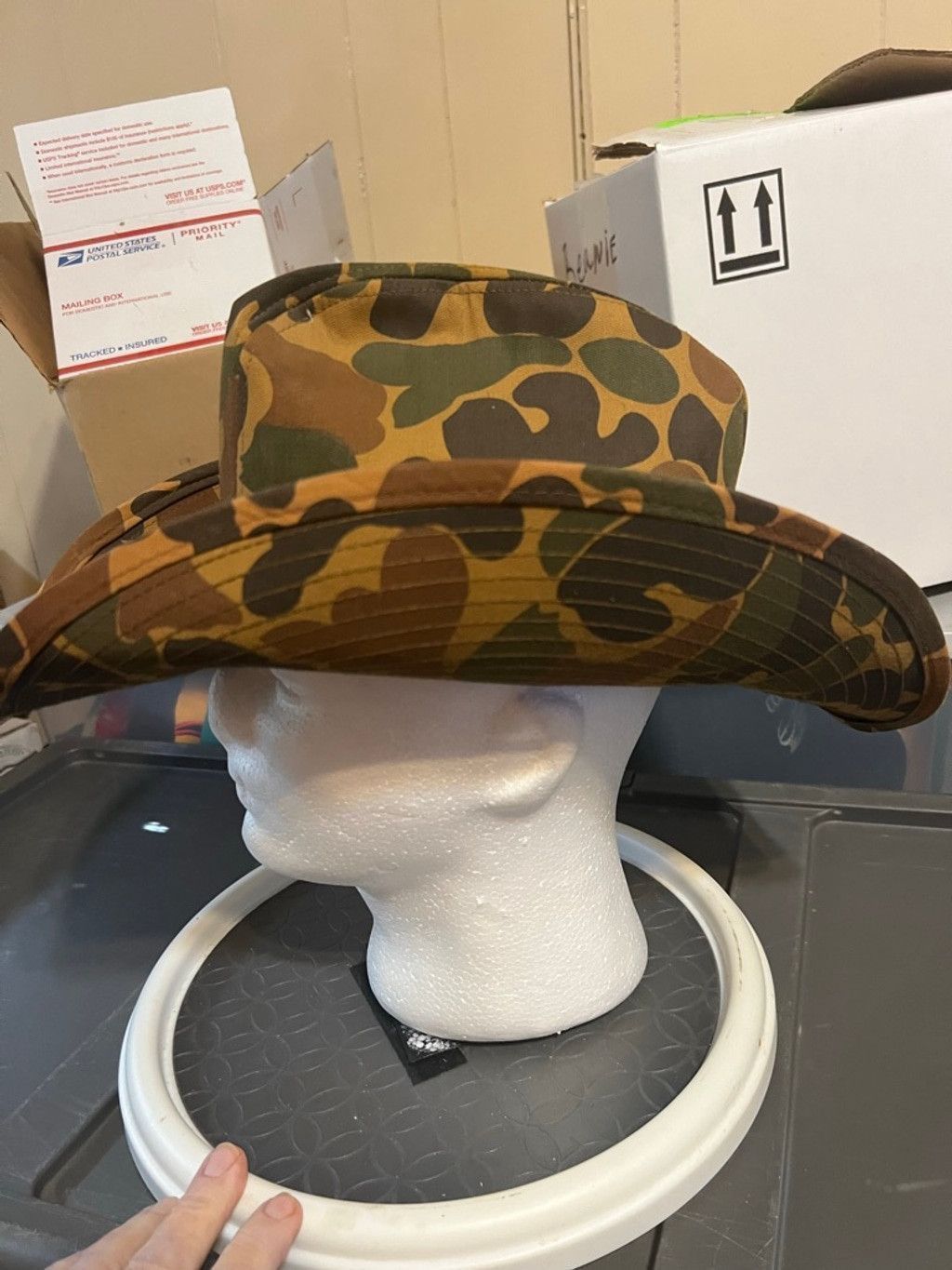 The Unbranded Brand Men's Unbranded Camouflage Bucket Hat One Size Brown Green Size ONE SIZE - 2 Thumbnail