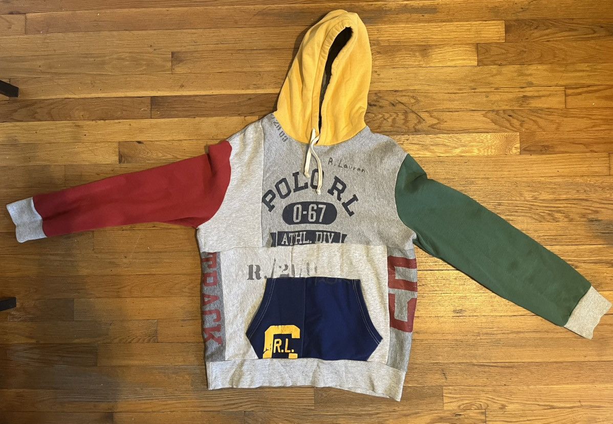 Polo Ralph Lauren Polo Ralph Lauren Patchwork Hoodie Size US L / EU 52-54 / 3 - 1 Thumbnail