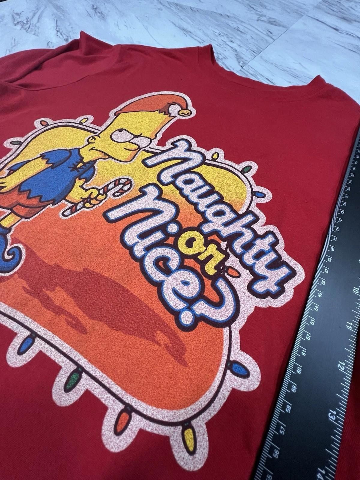 Old Navy The Simpsons Bart Naughty or Nice Christmas Long Sleeve #8 Size US XL / EU 56 / 4 - 3 Thumbnail