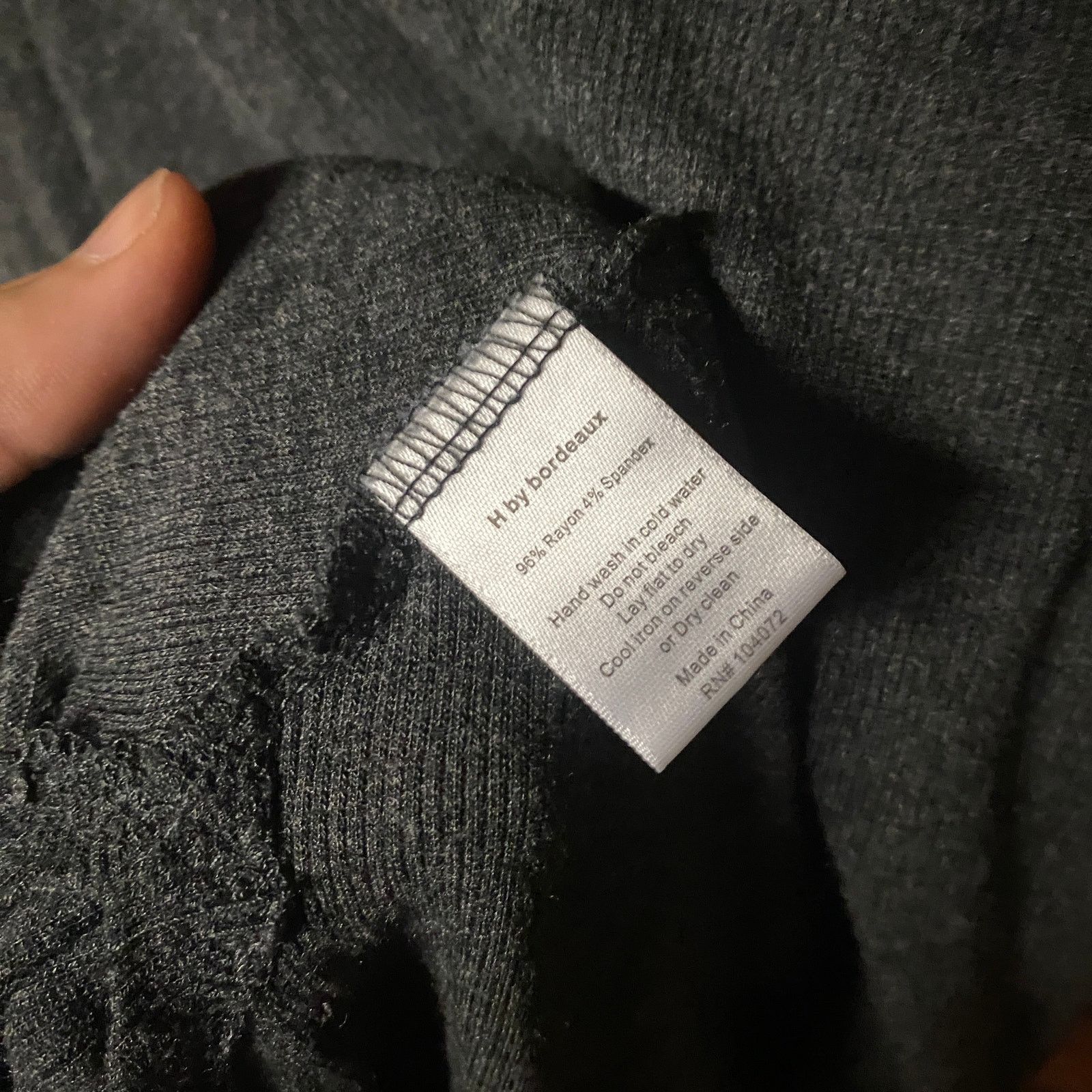 Other H by Bordeaux Gray Short Sleeve Asymmetrical Hem Top Medium Size M / US 6-8 / IT 42-44 - 5 Thumbnail