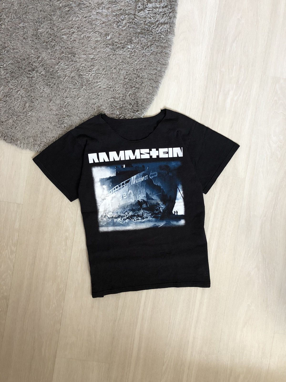 Band Tees × Vintage Vintage Rammstein Rosenrot Distressed T Shirt Size US M / EU 48-50 / 2 - 1 Thumbnail