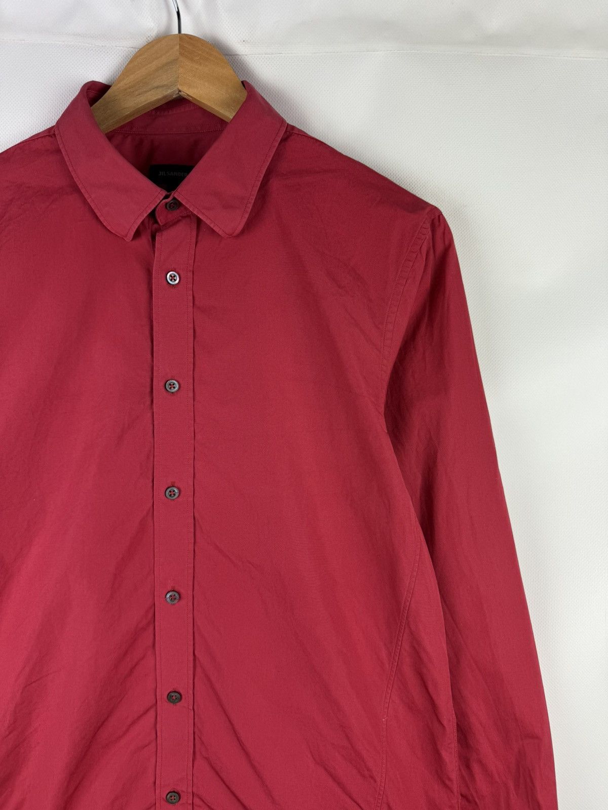 Jil Sander Jil Sander Men’s Long Sleeve Classic Cotton Button Up Shirt Size US M / EU 48-50 / 2 - 5 Thumbnail