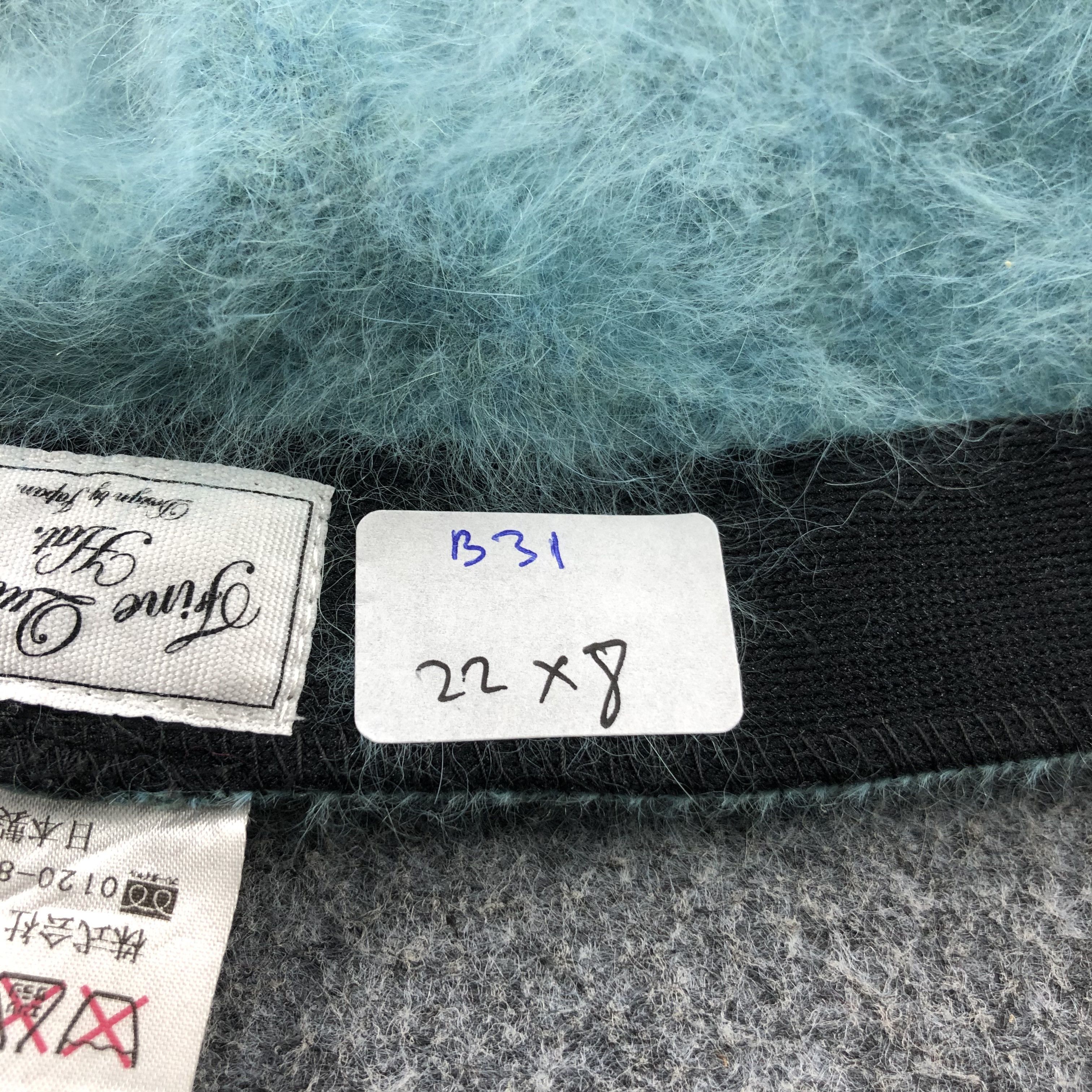 Japanese Brand Unknown Angora Barret Hat Beanie Snowcap Snow Hat B31 Size ONE SIZE - 5 Thumbnail