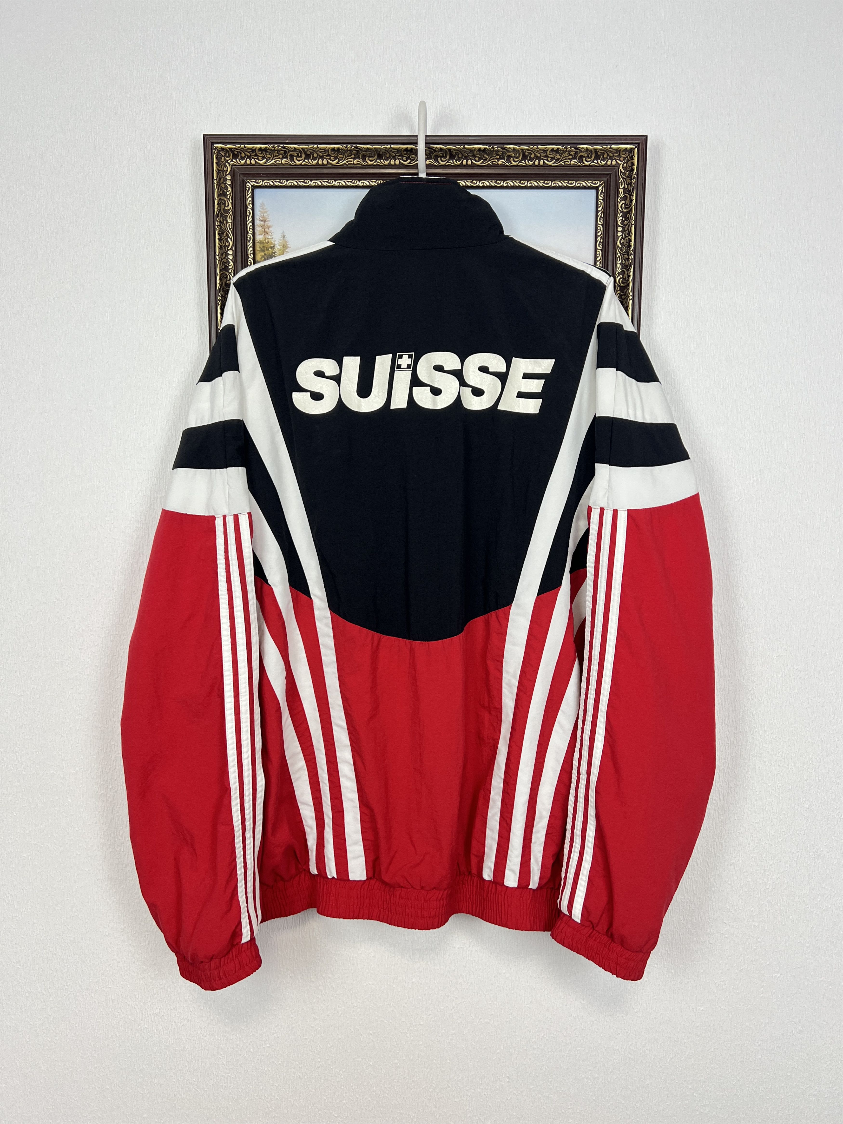 Adidas Vintage 90's Switzerland Football Jacket Soccer Track Top Size US XL / EU 56 / 4 - 10 Thumbnail