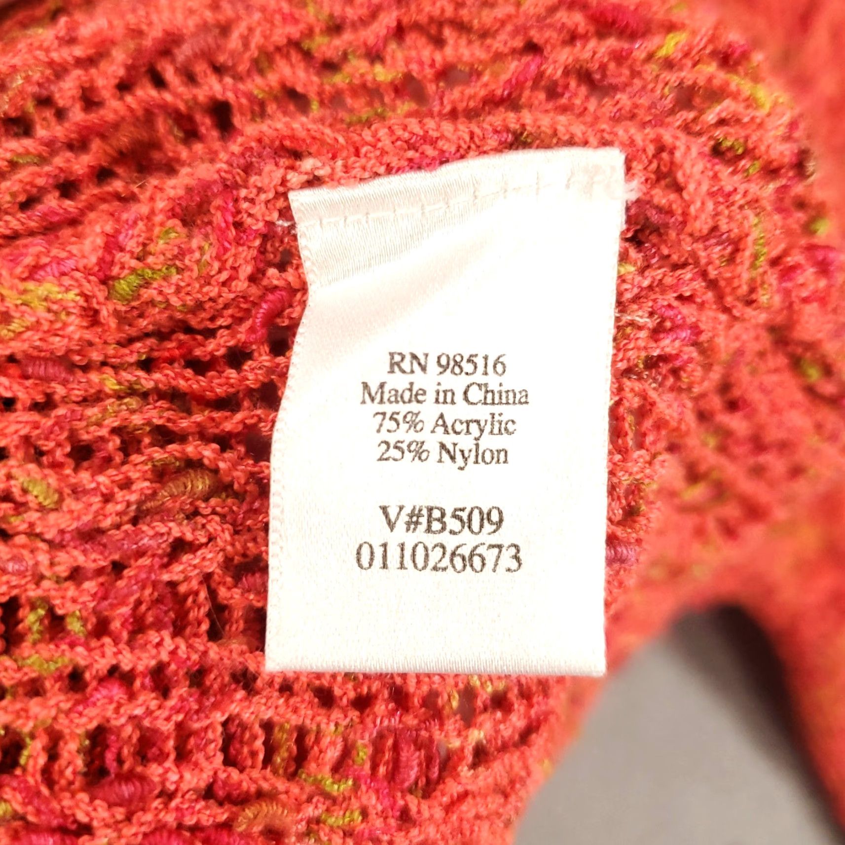 Coldwater Creek Coldwater Creek Sweater Cardigan XL Orange Peach Speckled Button Up Womens Size XL / US 12-14 / IT 48-50 - 6 Thumbnail