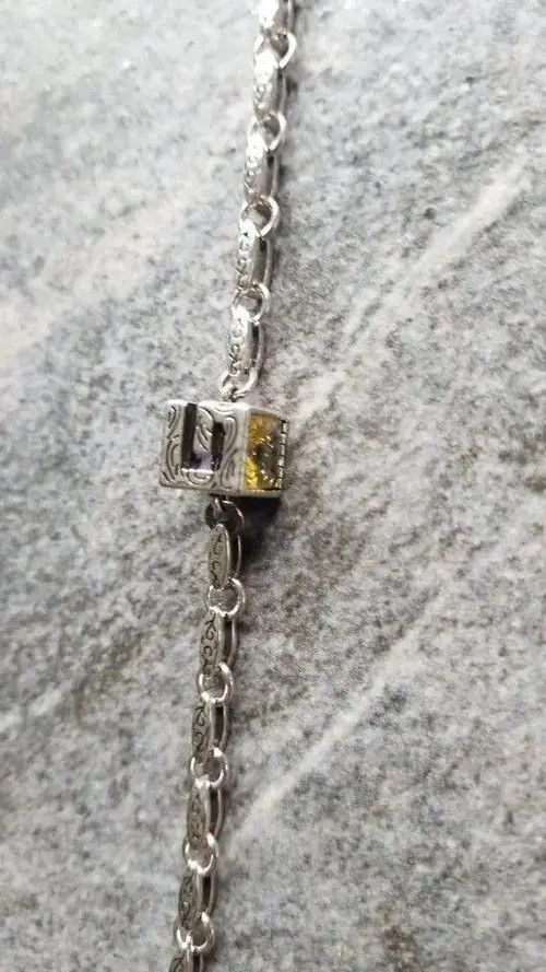 Other Y2K Cquare Purple Zircon Bracelet Size ONE SIZE - 3 Thumbnail