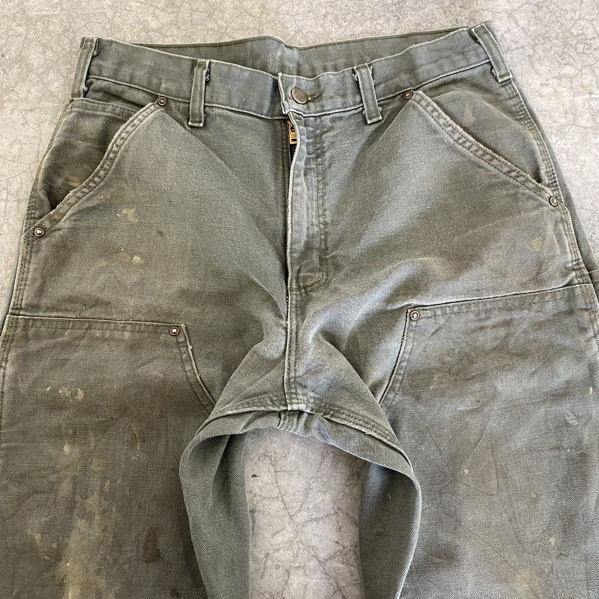 Carhartt VTG Carhartt Double Knee Faded Dirty Carpenter Pants Size US 31 - 13 Thumbnail