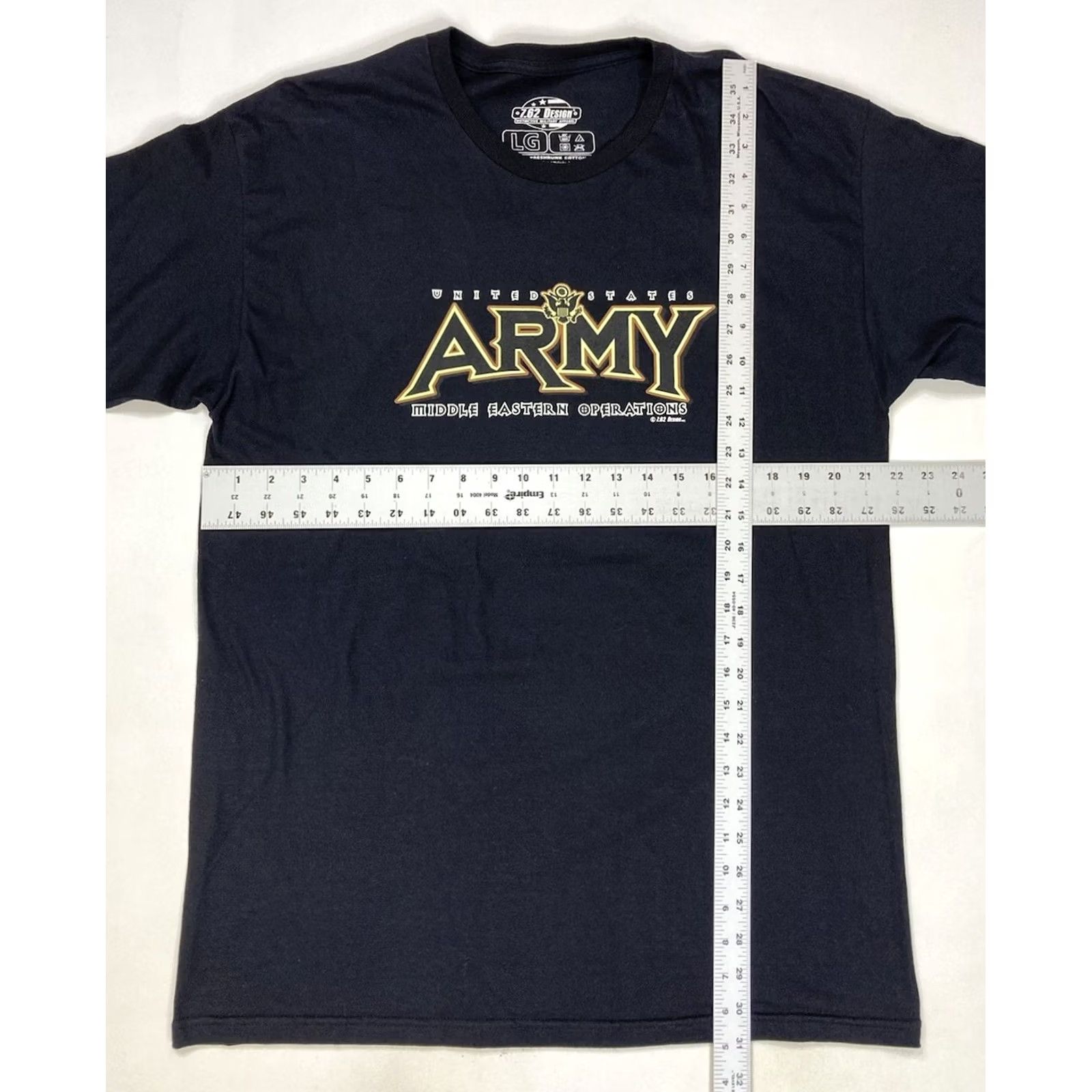 4SDESIGNS 7.62 Designs US Army Graphic T-shirt Men Large Black Cotton Crew Neck Short Sleeve Size US L / EU 52-54 / 3 - 7 Thumbnail
