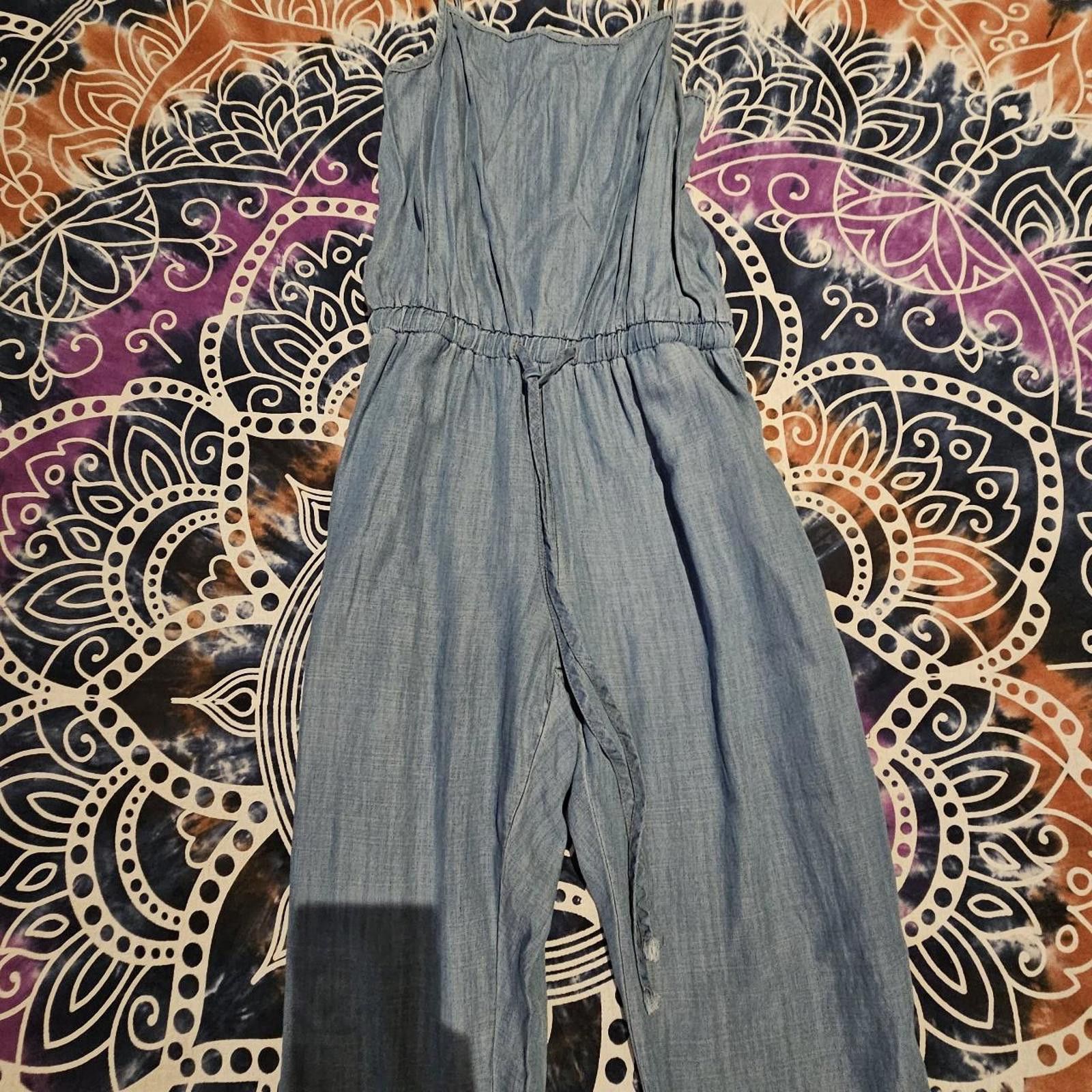 Designer Women's Light Weight Denimn Jumpsuit Size 32" / US 10 / IT 46 - 3 Thumbnail