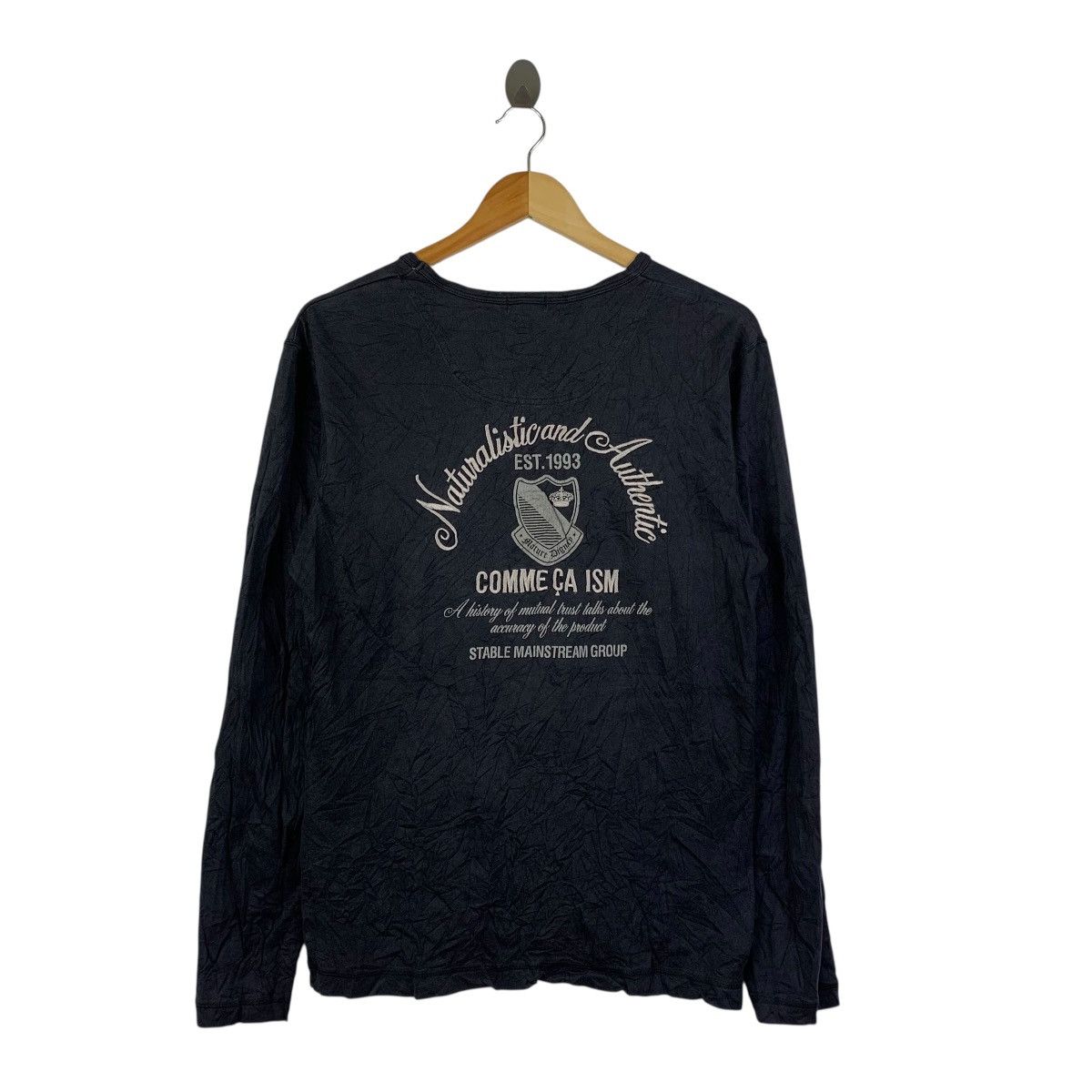 Comme Ca Ism Comme Ça Ism Black Long Sleeve Tee 1993 Style Back Graphic Size US S / EU 44-46 / 1 - 1 Thumbnail