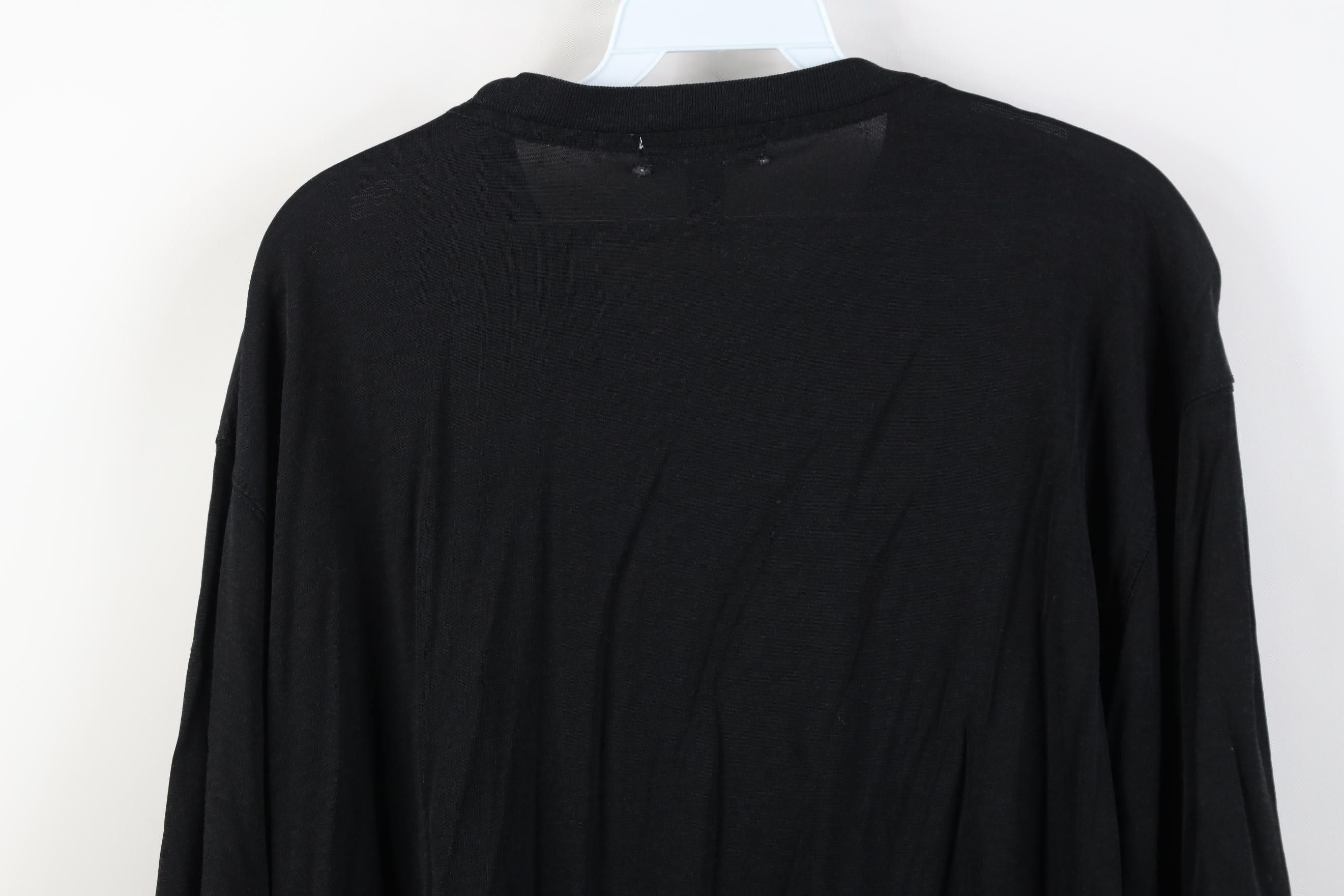 Vintage Vintage 90s Streetwear Gabardine Blend Knit Blank T-Shirt Size US M / EU 48-50 / 2 - 10 Thumbnail