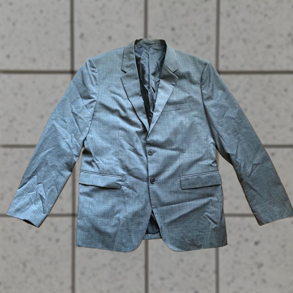Theory THEORY Blazer Mens 44R Gray Wool 2 Button Jacket Houndstooth Size 44R - 1 Thumbnail