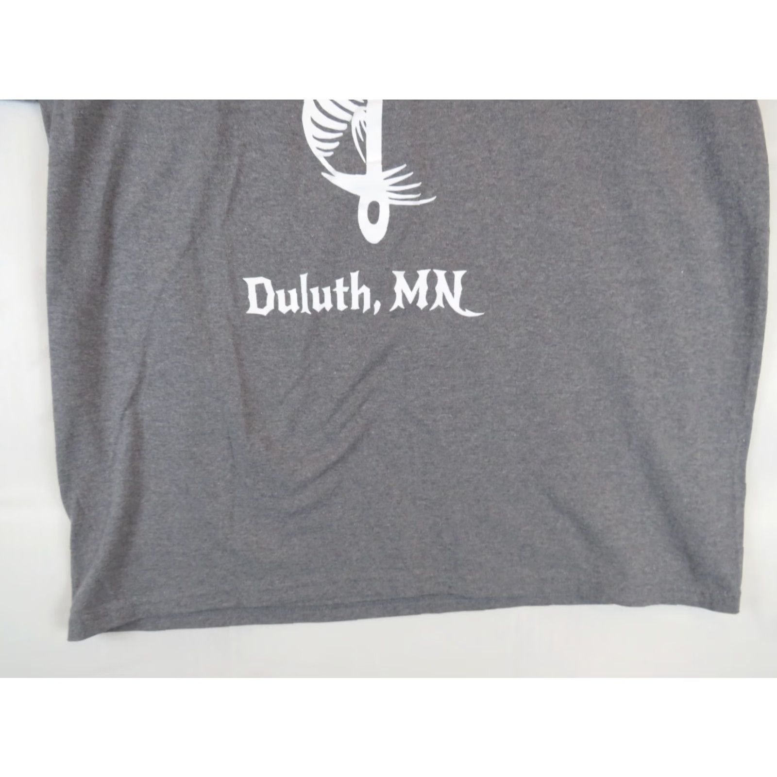 Vintage VINTAGE Bayside T-Shirt Shirt Mens L VTG Fishing relaxes me like yoga but I get to kill something Duluth MN Gray Short Sleeve Crew Neck Graphic Print Size US L / EU 52-54 / 3 - 2 Thumbnail