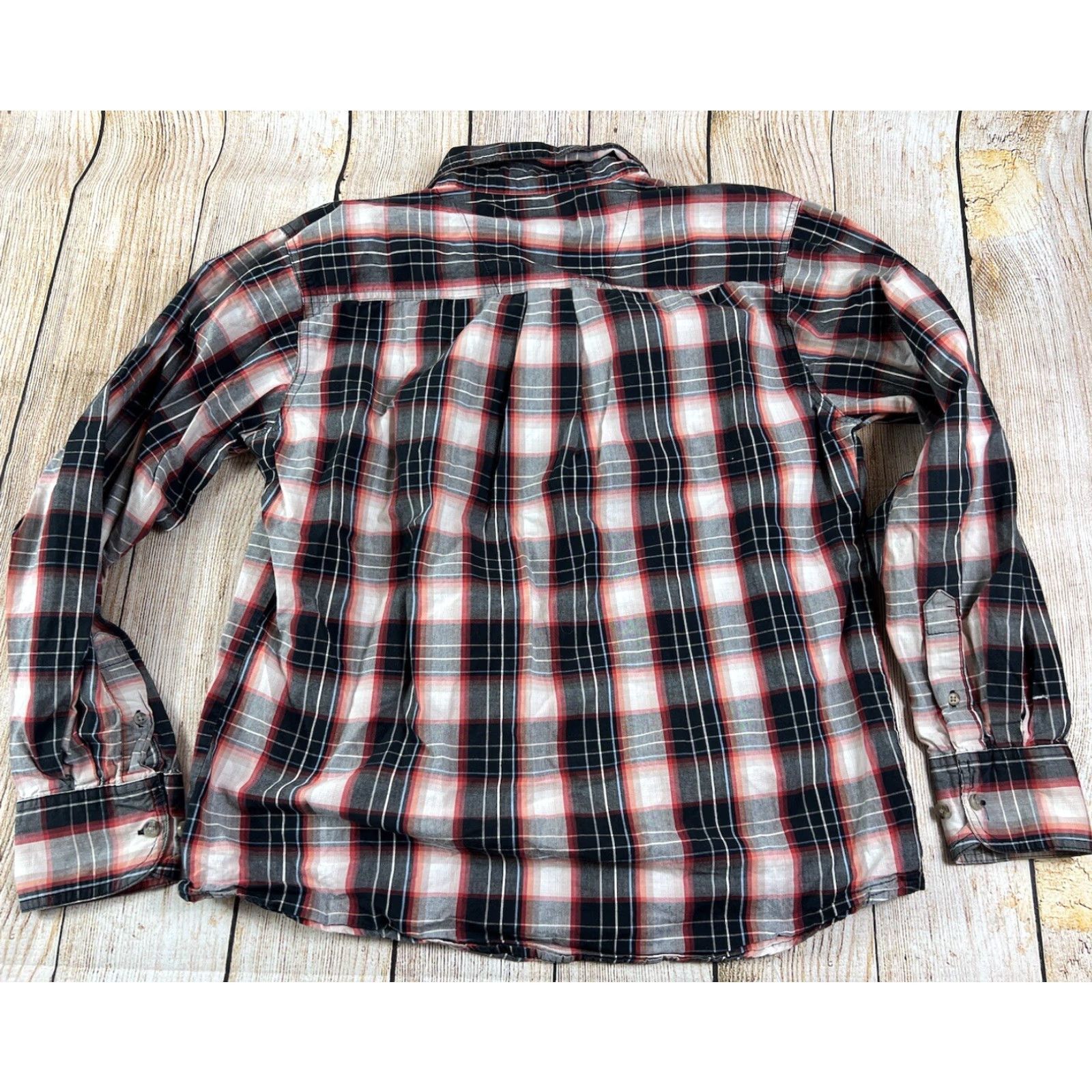 Wrangler Wrangler Plaid Button-Up Long Sleeve Shirt L Mens Multicolor Western Cowboy Rugged Wear Size US L / EU 52-54 / 3 - 2 Thumbnail