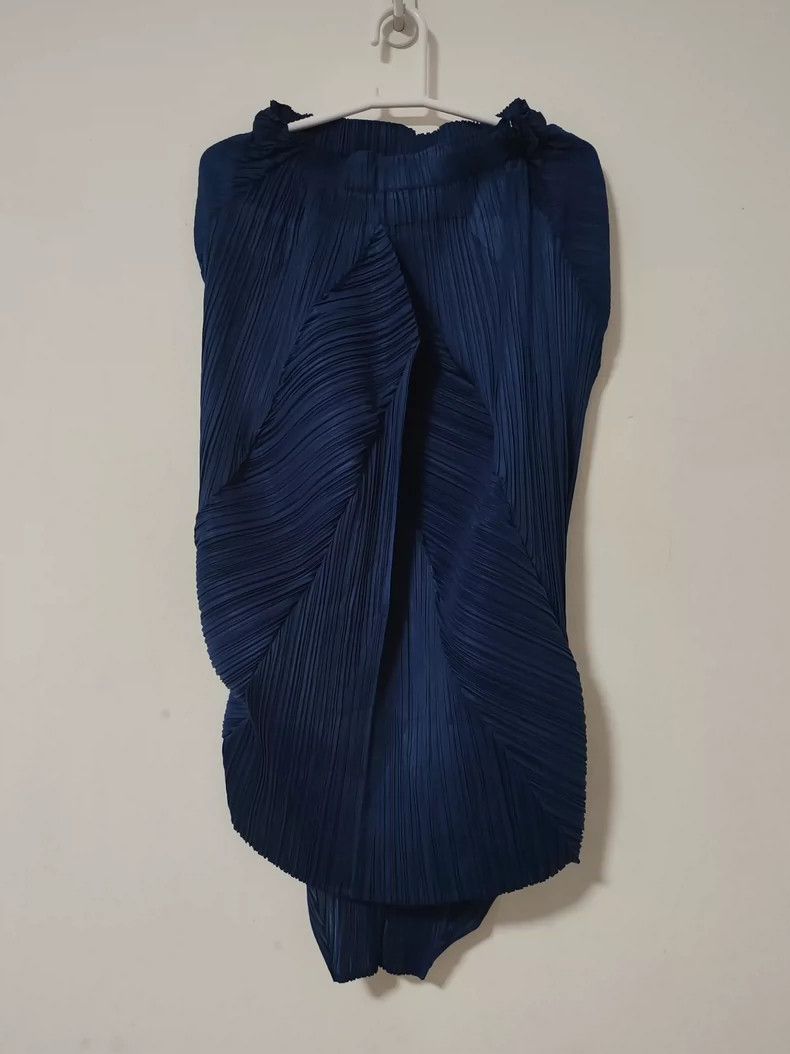 Issey Miyake issey miyake size:one size Blue skirt Size 42" / US 20 - 1 Thumbnail