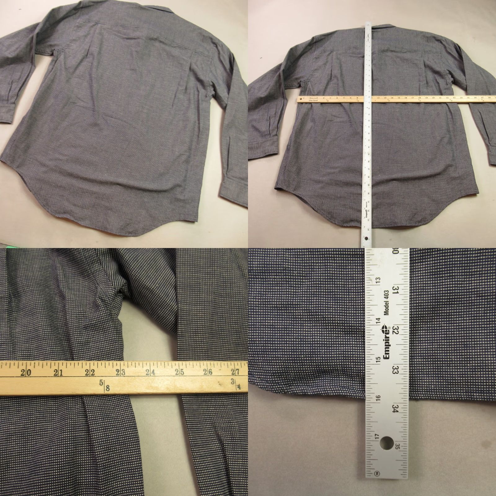 Arrow Arrow Shirt Mens Large Long Sleeve Button Front Outdoor Casual Pockets Blue Size US L / EU 52-54 / 3 - 8 Thumbnail